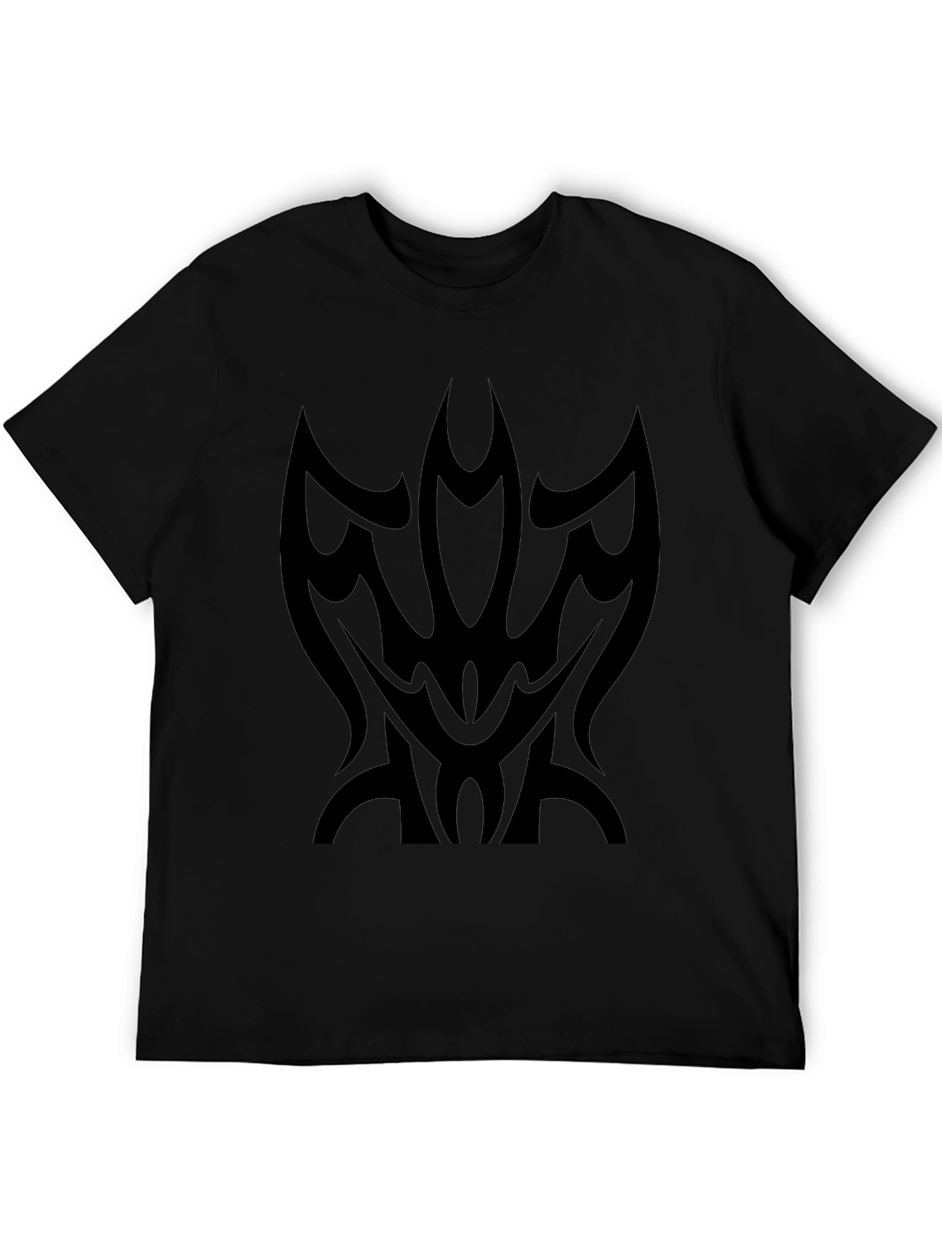 Tribal Design Black T-Shirt