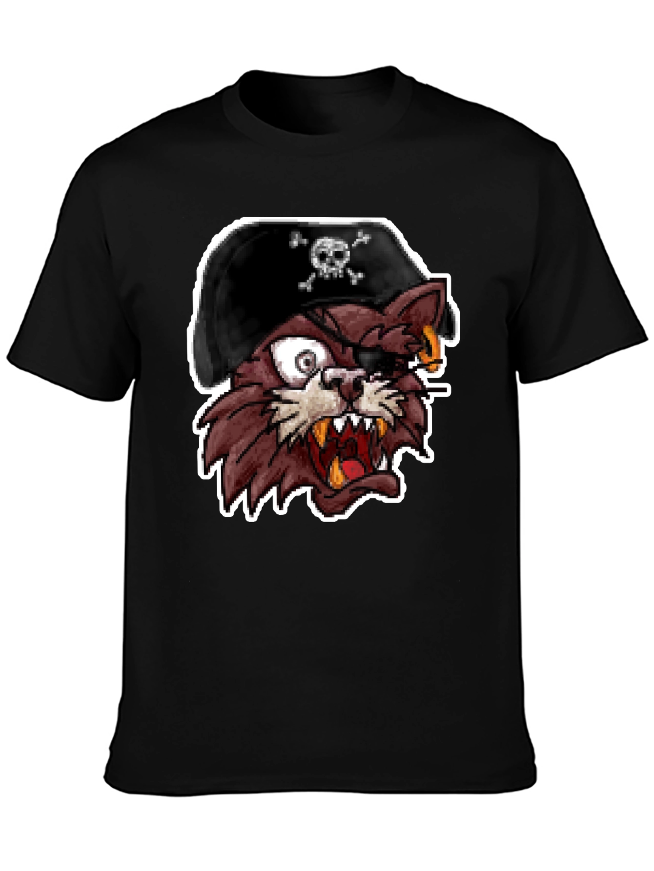 Pirate Cat Graphic T-Shirt