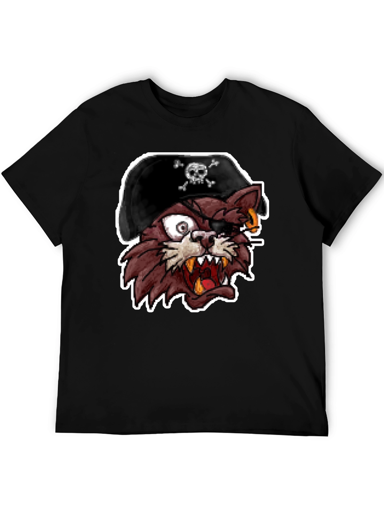 Pirate Cat Graphic T-Shirt