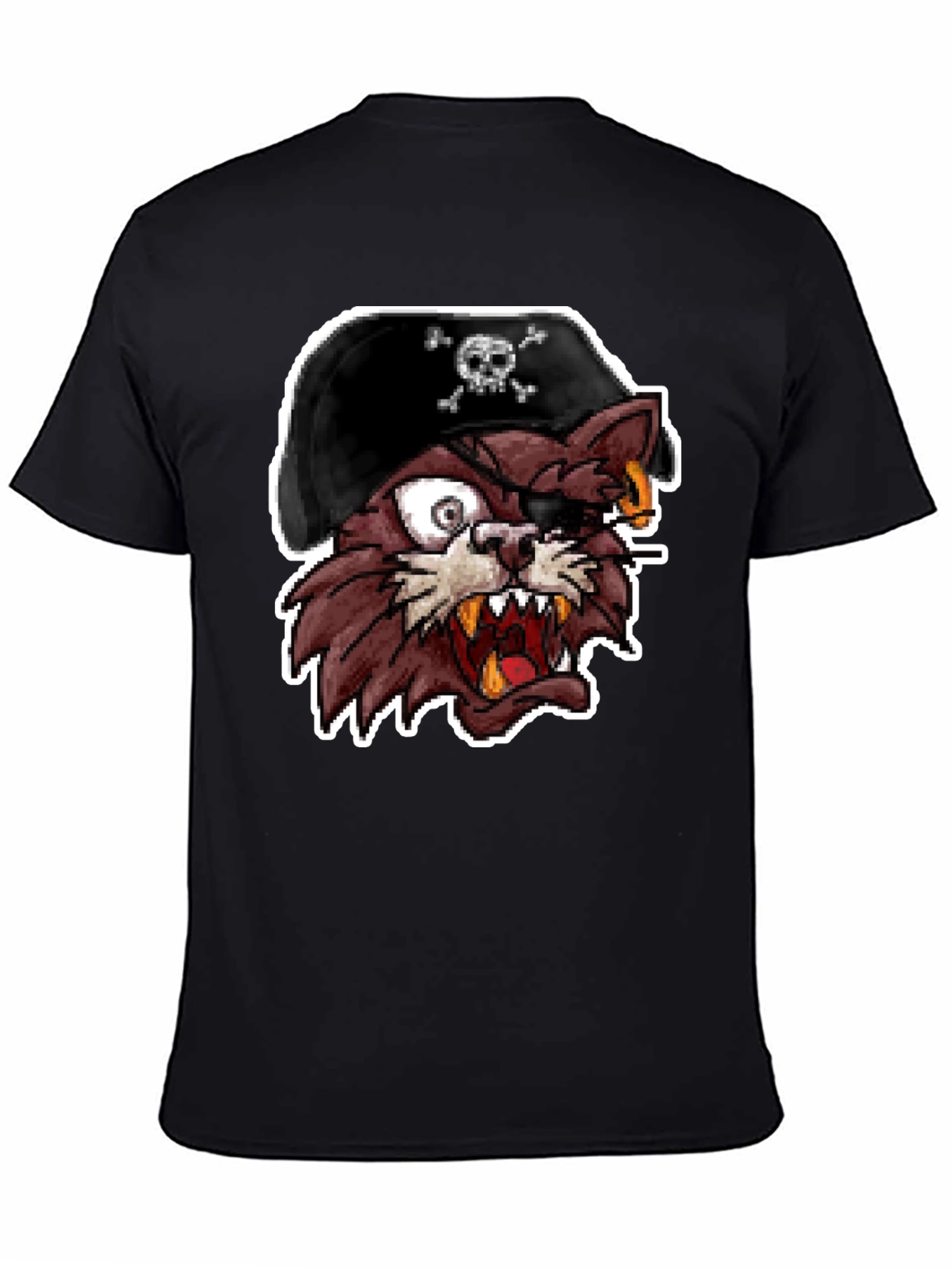 Pirate Cat Graphic T-Shirt