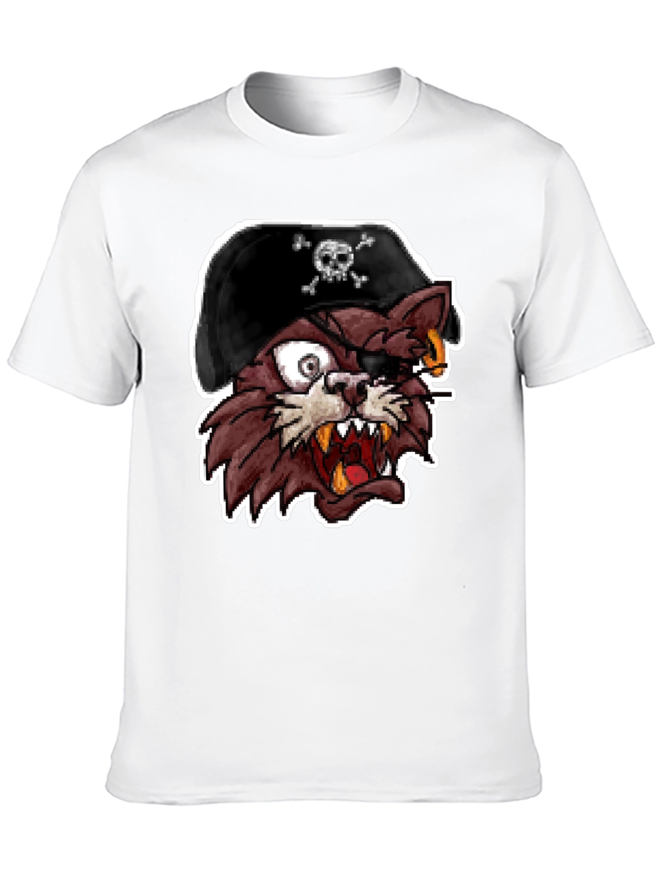 Pirate Cat Graphic T-Shirt