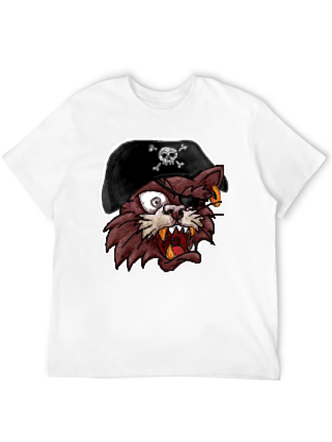 Pirate Cat Graphic T-Shirt