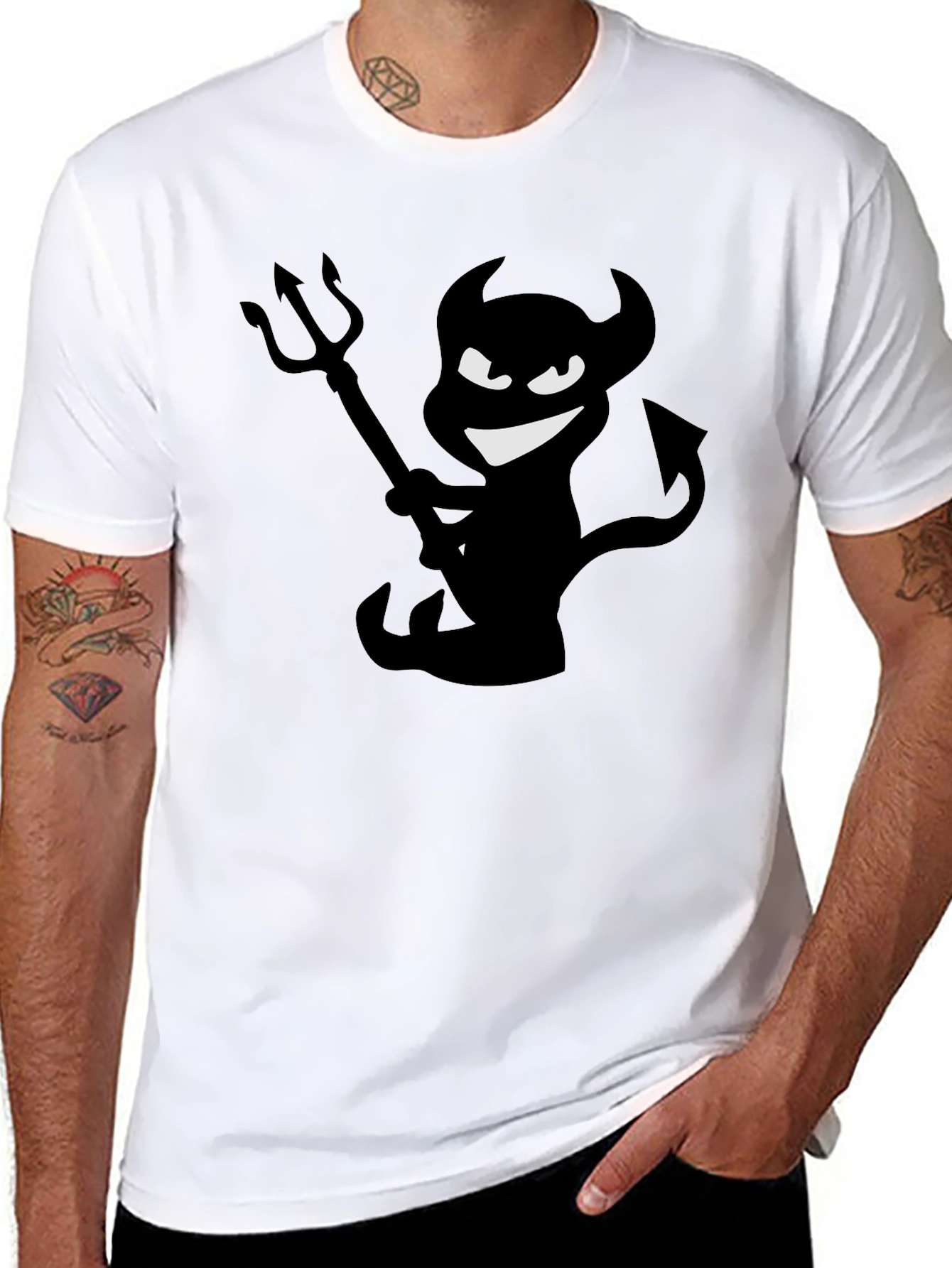 Devil Graphic T-Shirt - Dark Humor Tee