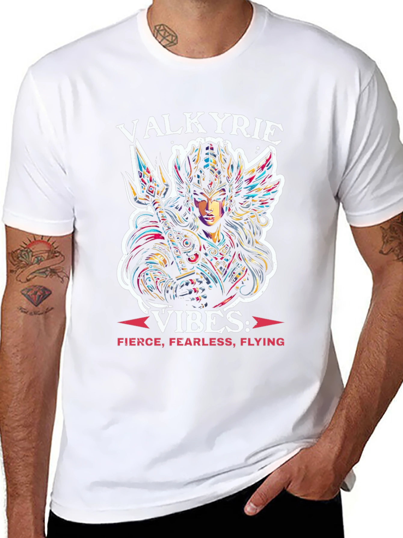 Valkyrie Vibes Graphic T-Shirt - Fierce & Fearless