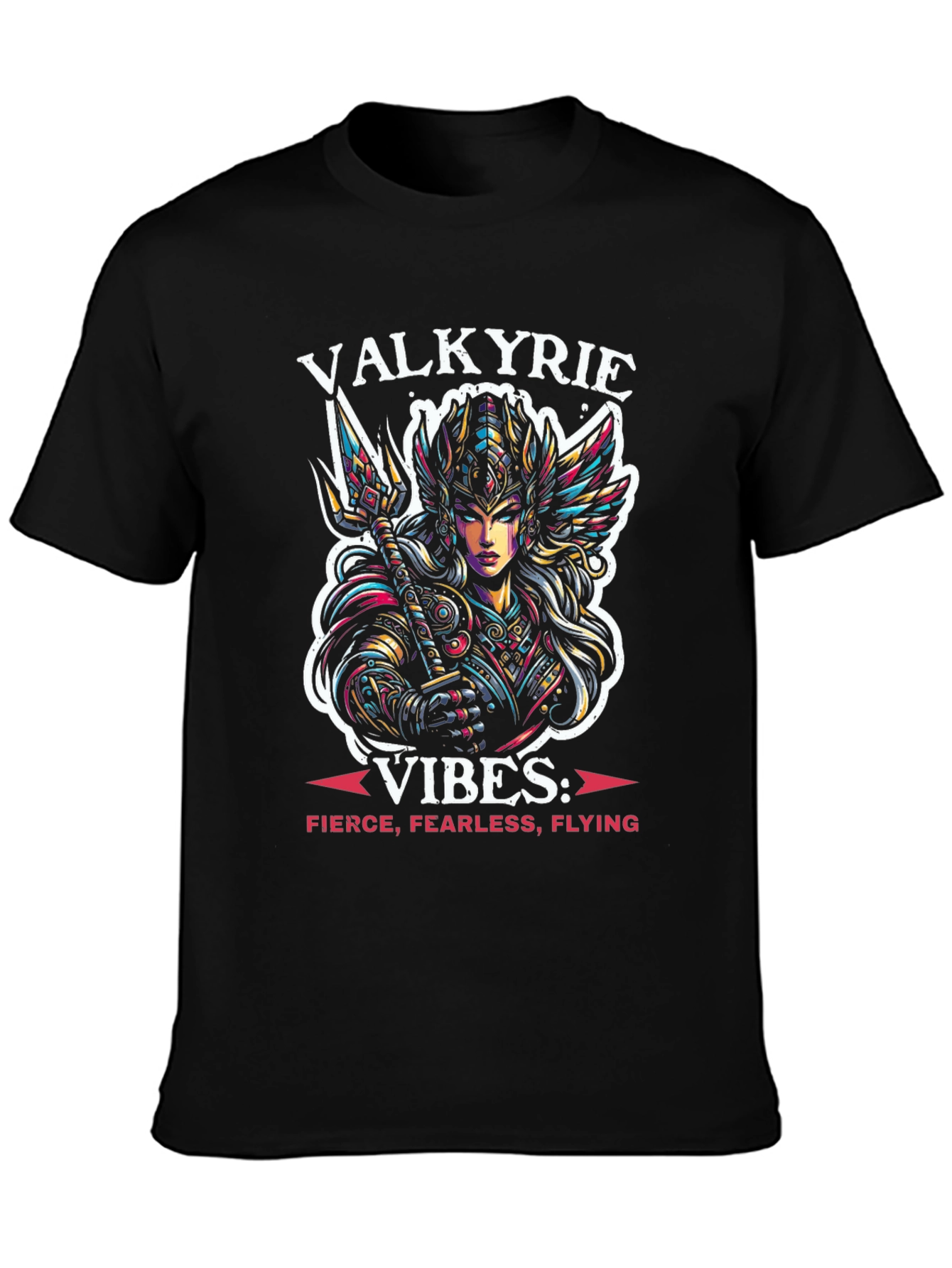 Valkyrie Vibes Graphic T-Shirt - Fierce & Fearless
