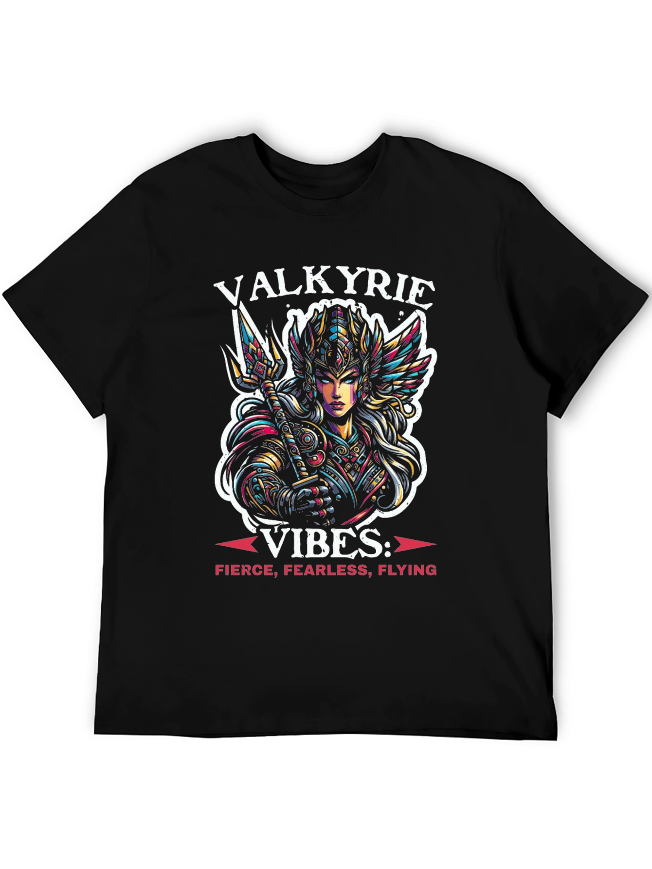 Valkyrie Vibes Graphic T-Shirt - Fierce & Fearless