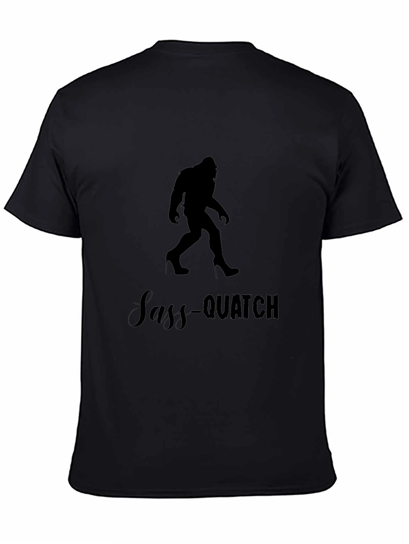 Sass-Quatch Black Graphic Tee