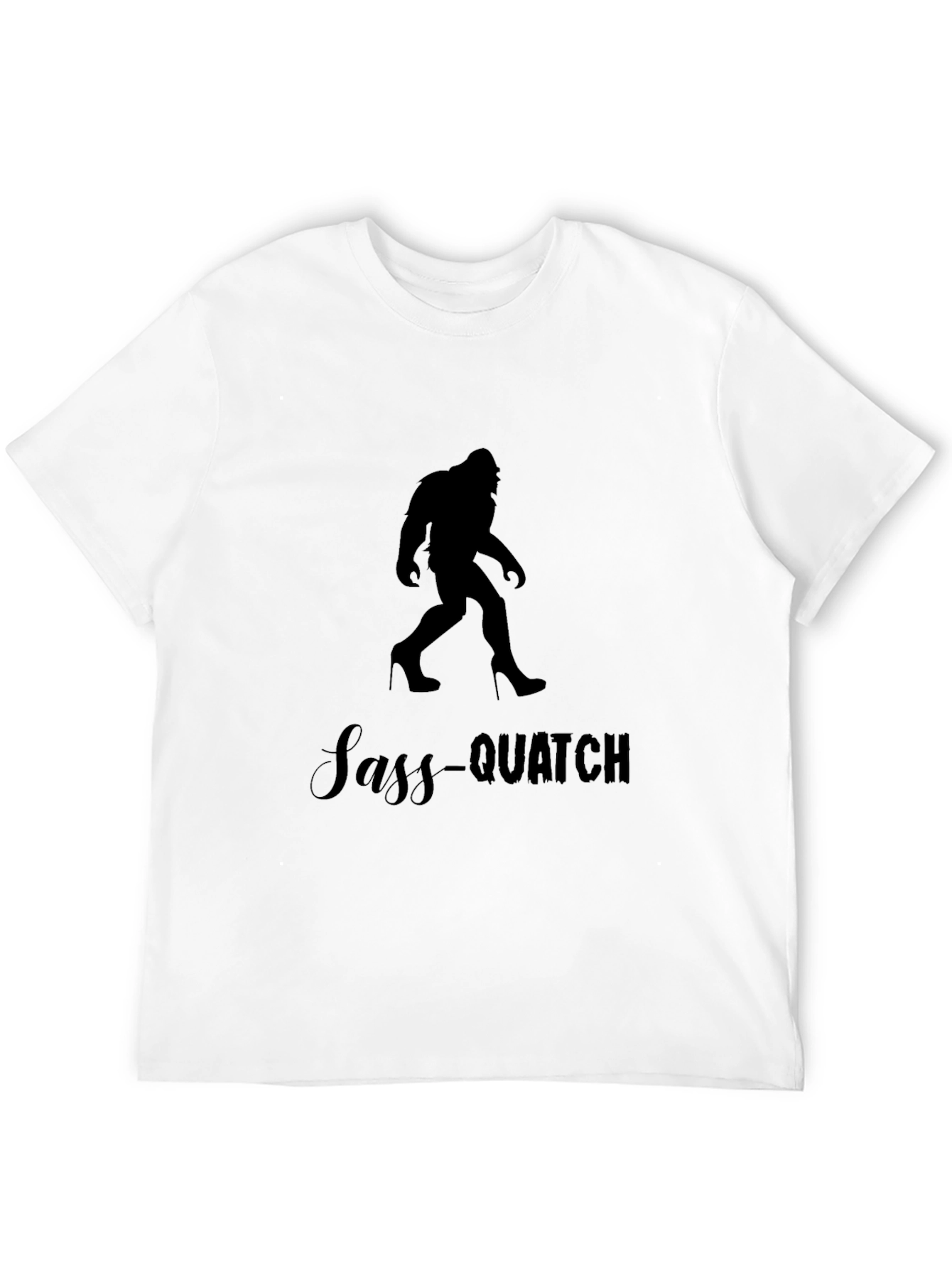 Sass-Quatch Black Graphic Tee
