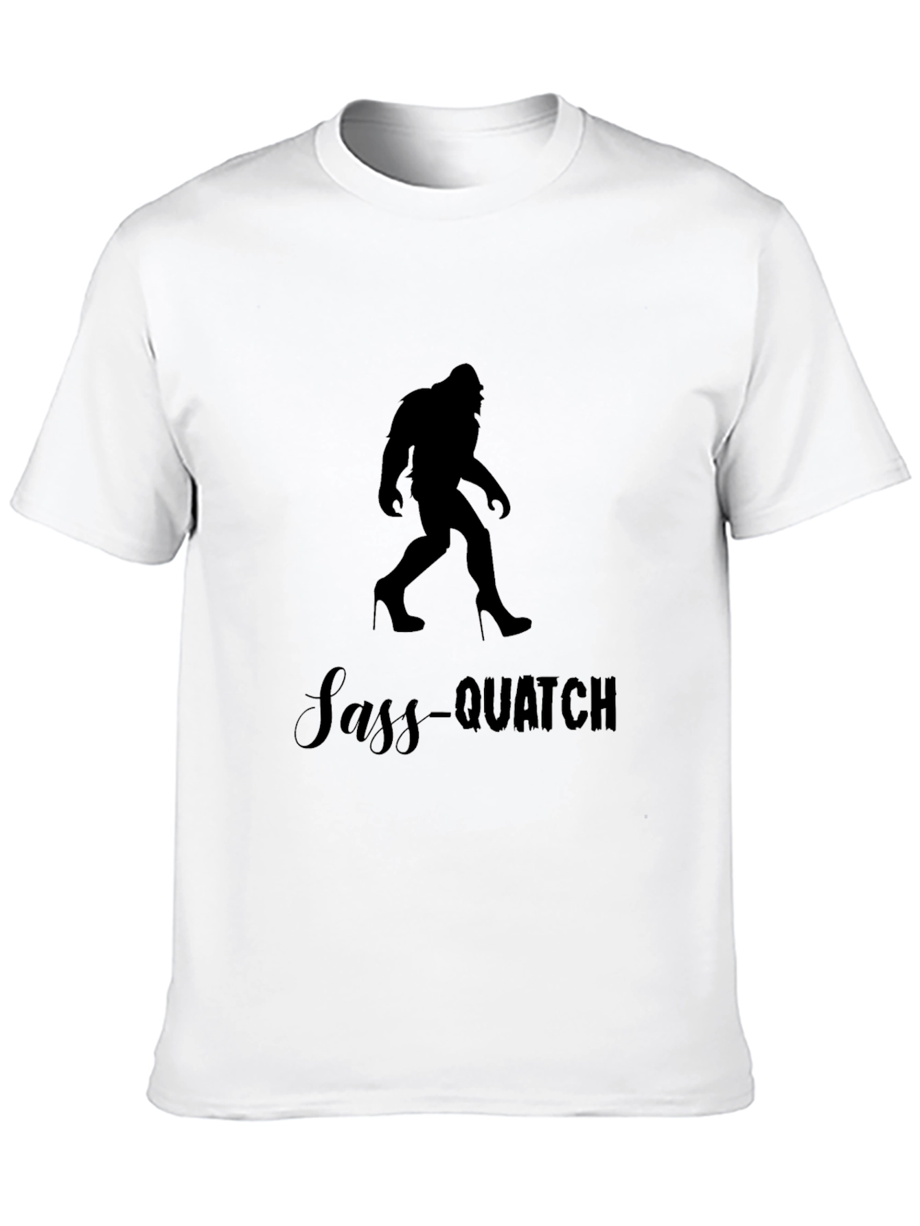 Sass-Quatch Black Graphic Tee