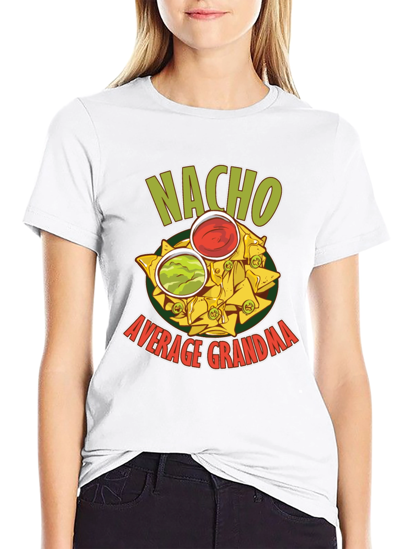 Nacho Average Grandma Graphic T-Shirt