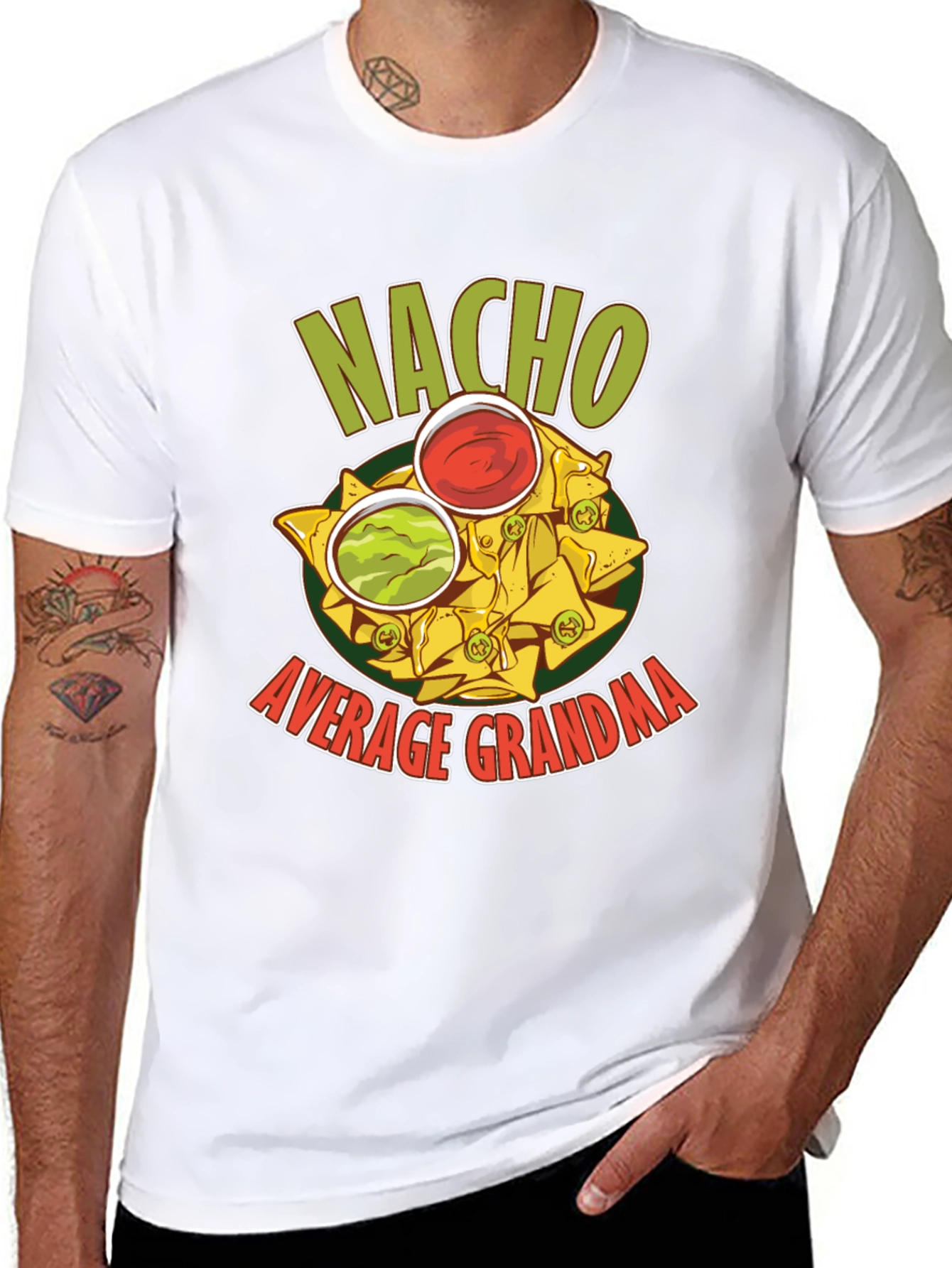 Nacho Average Grandma Graphic T-Shirt