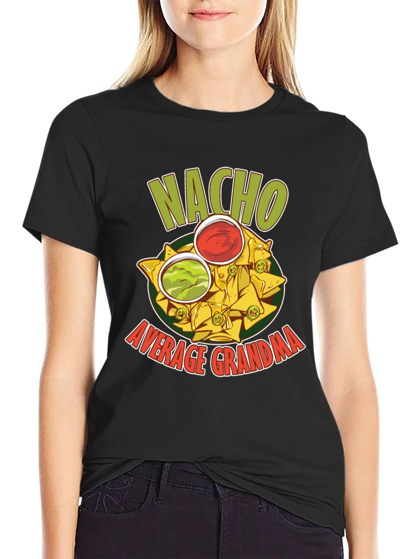 Nacho Average Grandma Graphic T-Shirt