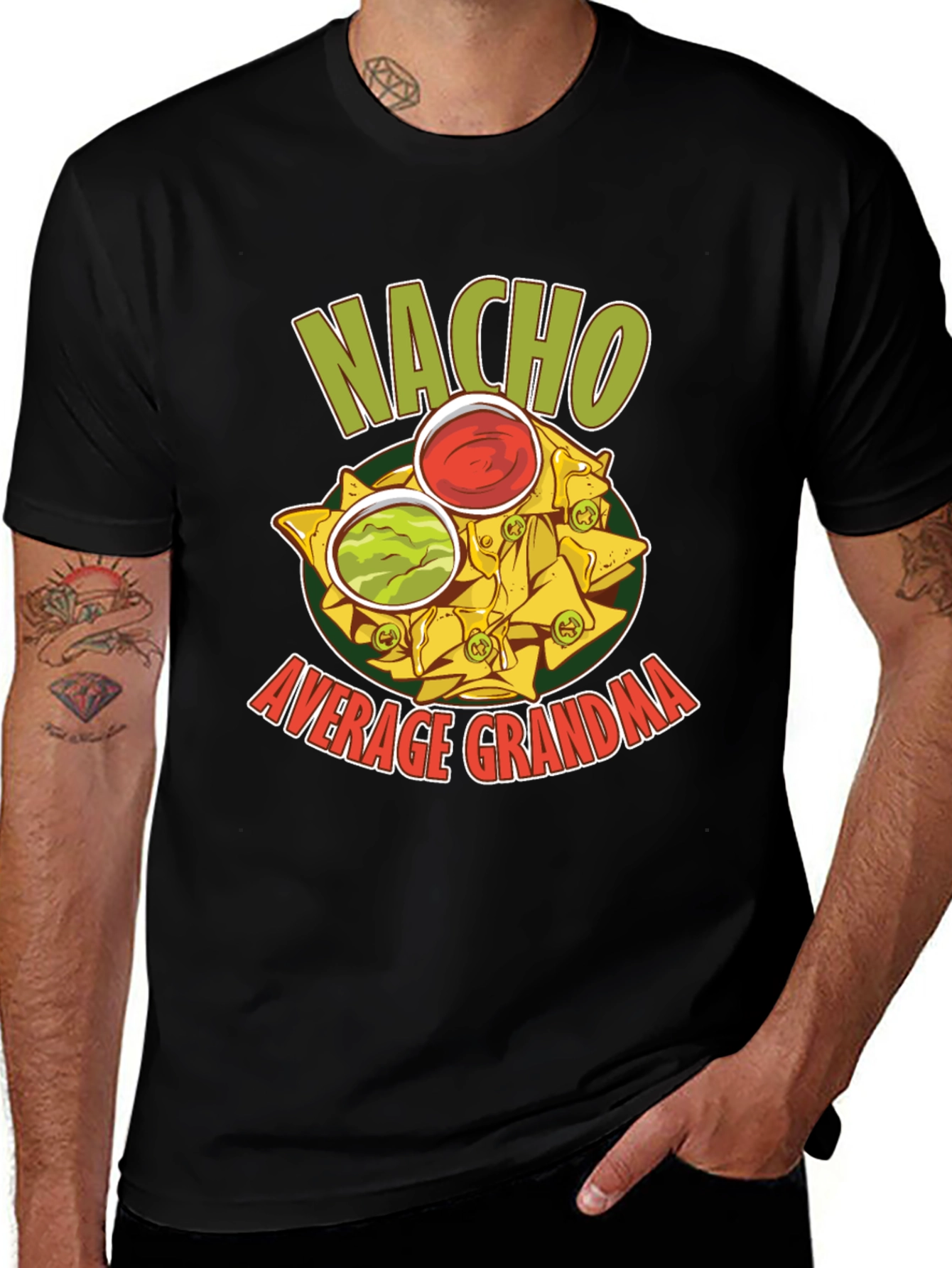 Nacho Average Grandma Graphic T-Shirt