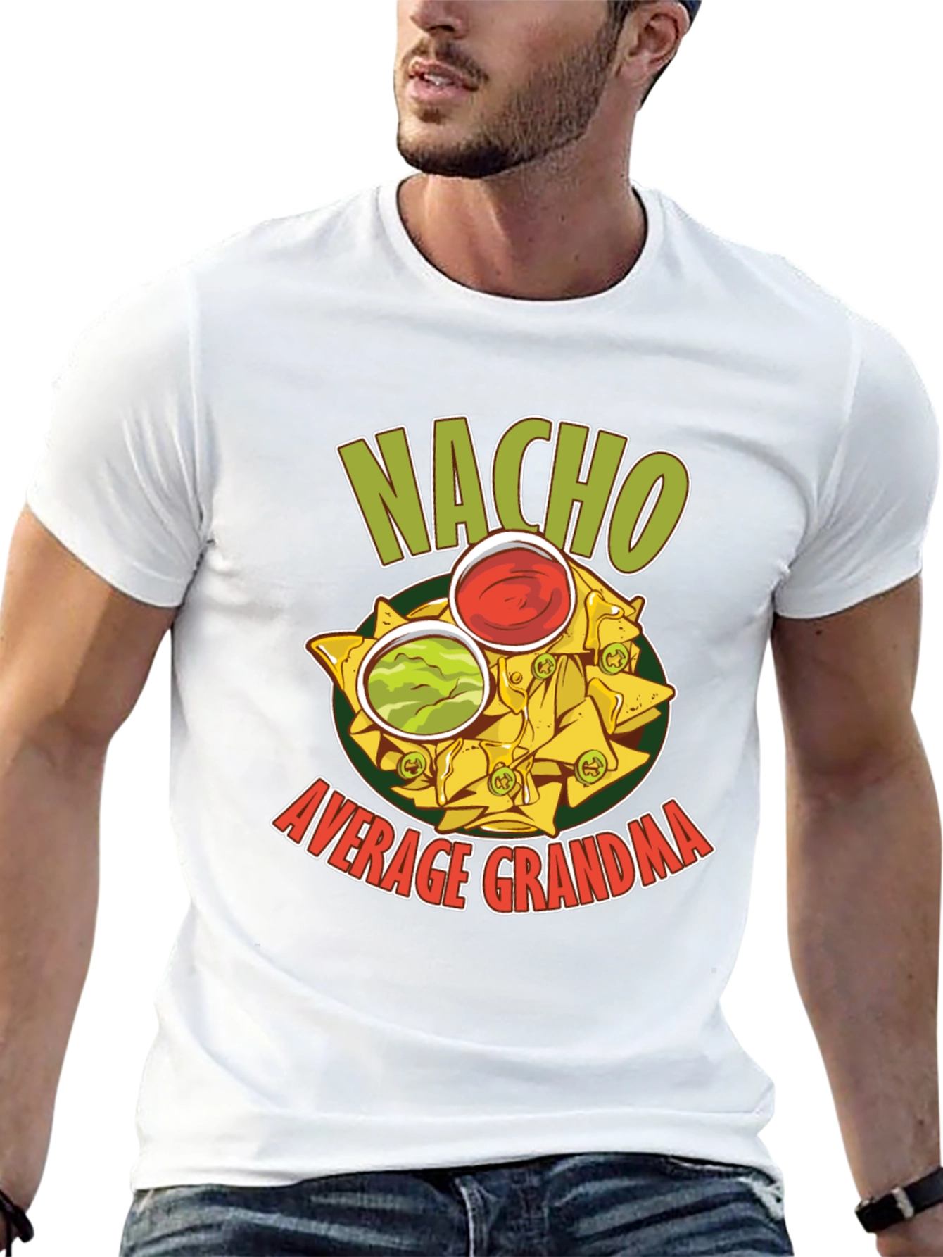 Nacho Average Grandma Graphic T-Shirt