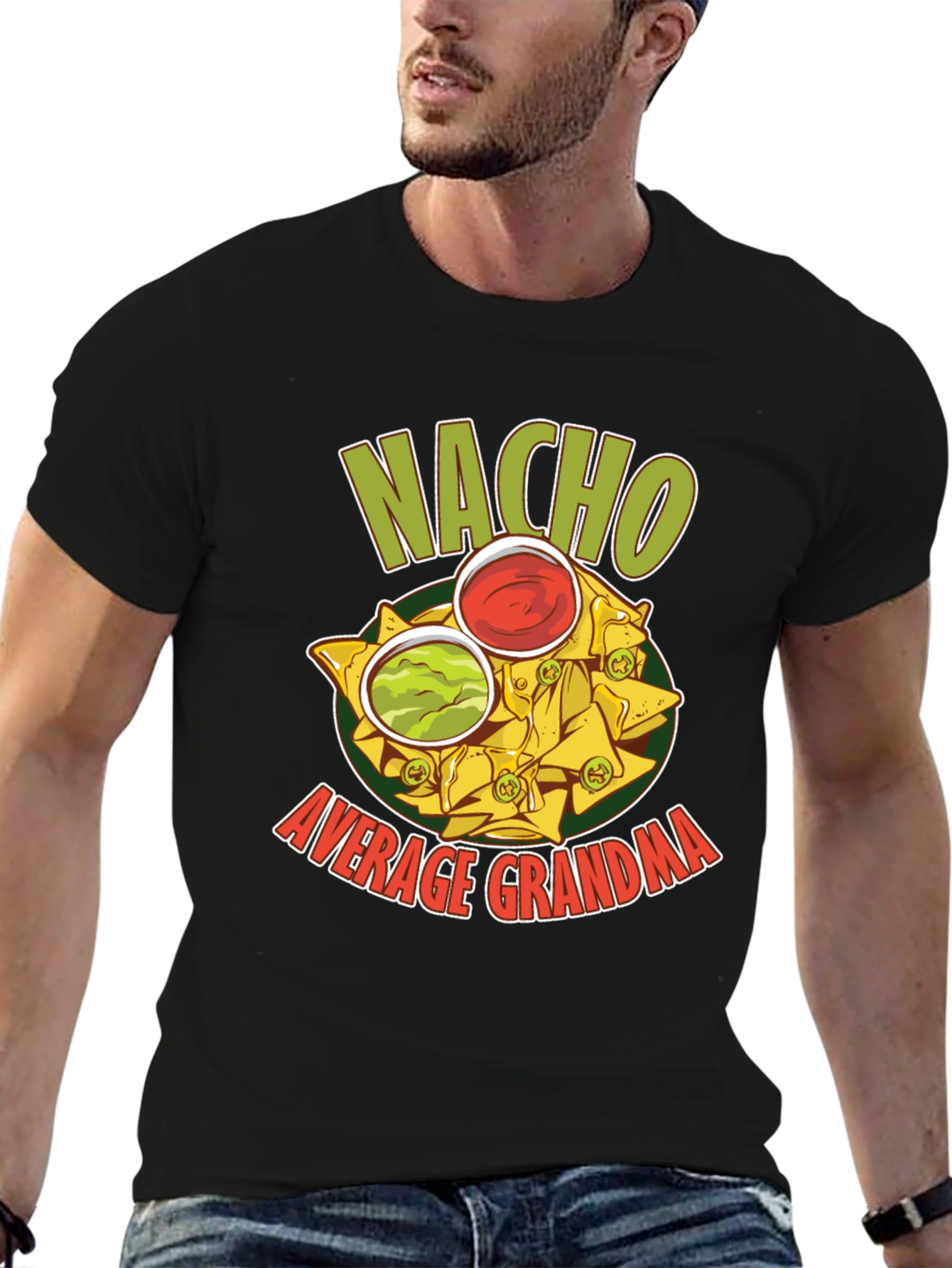 Nacho Average Grandma Graphic T-Shirt