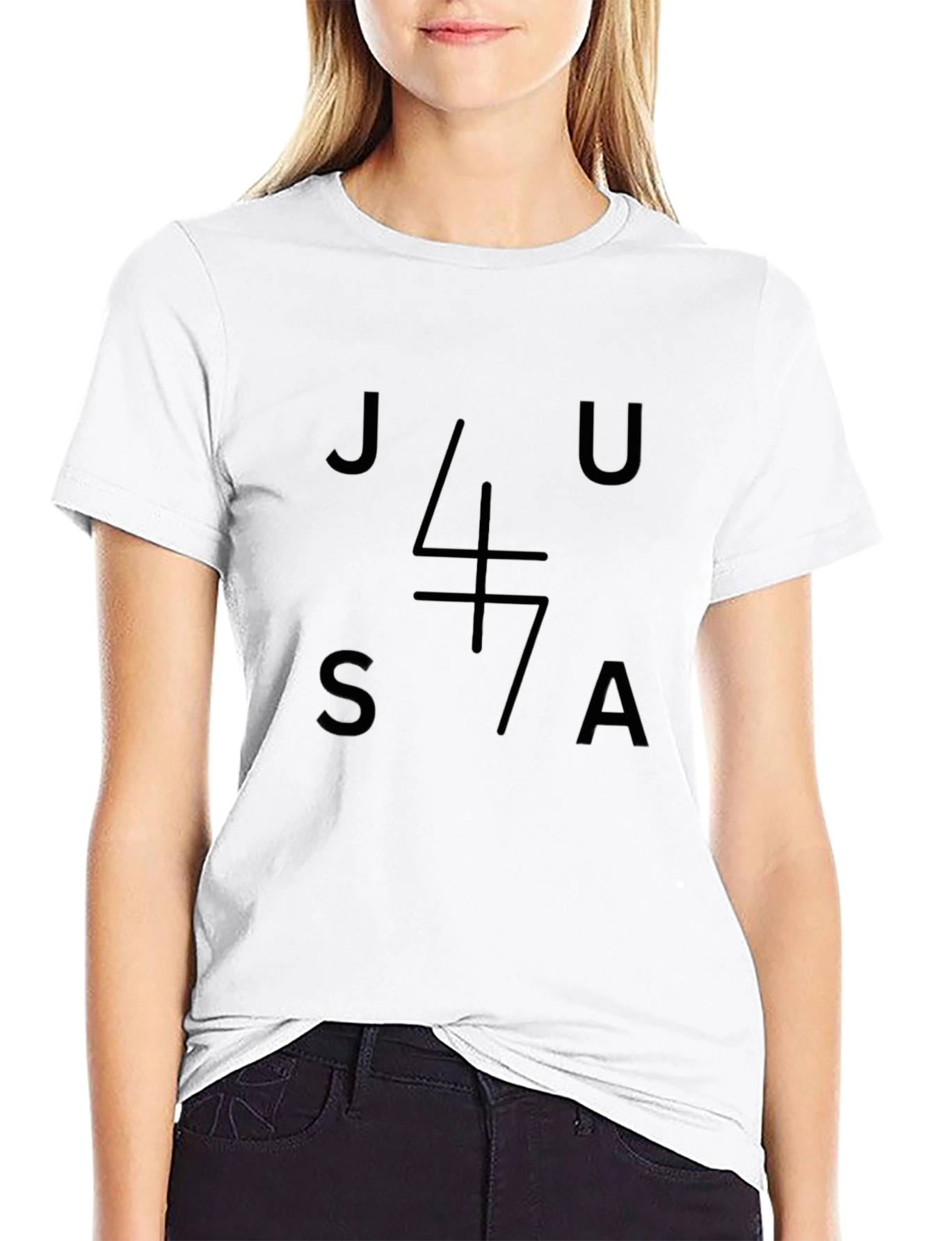 Minimalist JU47A T-Shirt - Classic Black Tee