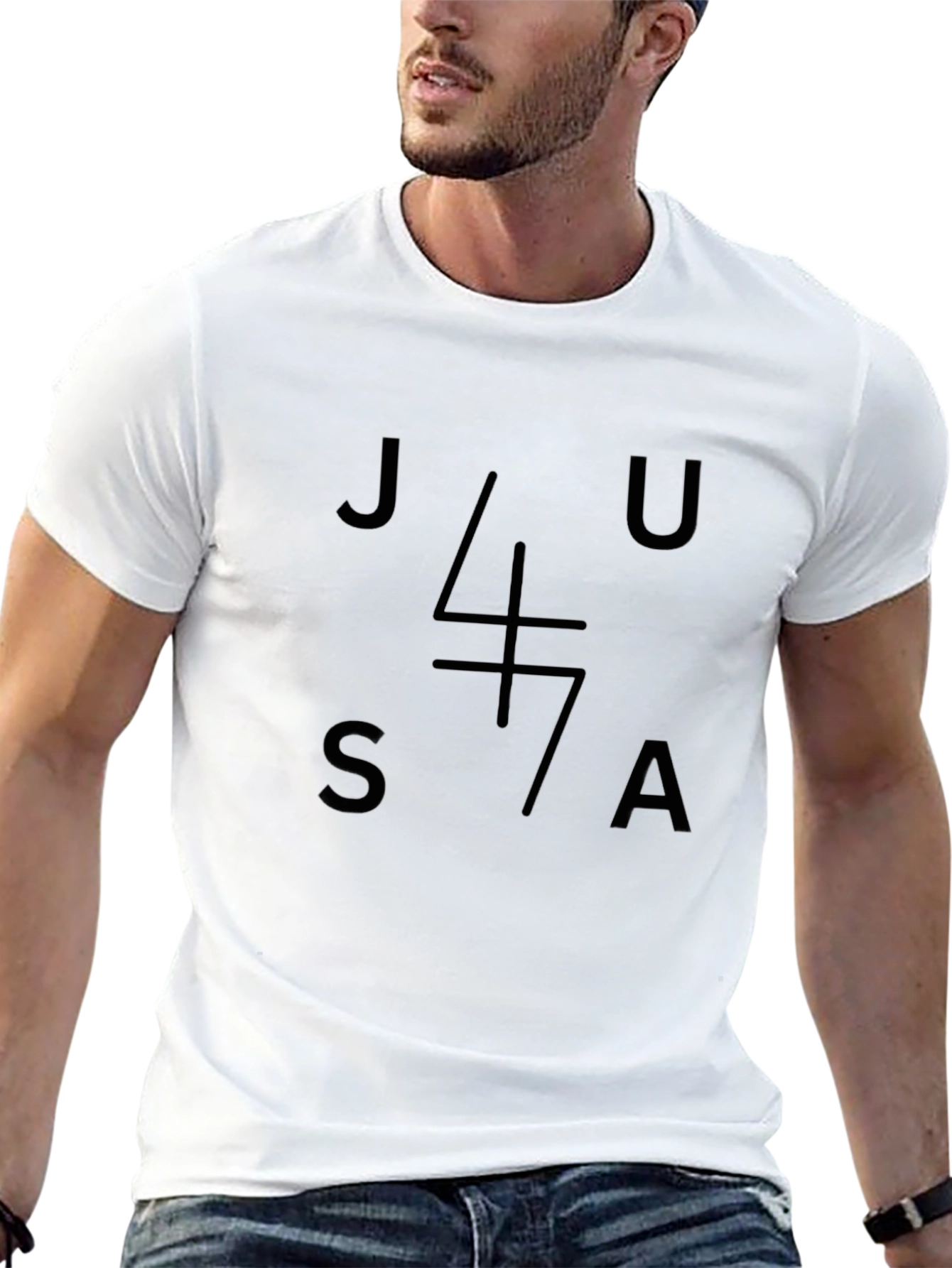 Minimalist JU47A T-Shirt - Classic Black Tee