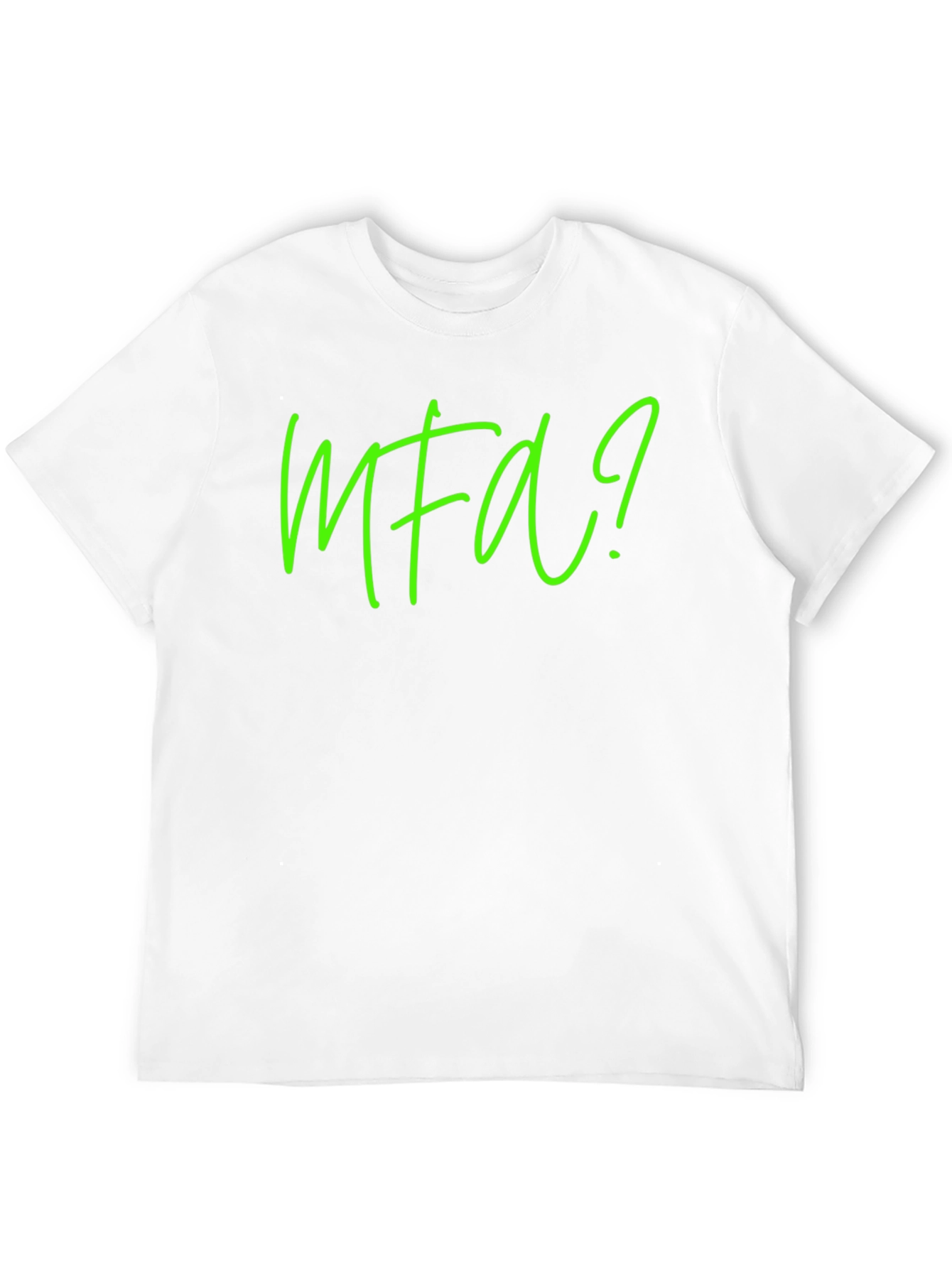 MFA? Graphic Tee - Soft Black Cotton T-Shirt
