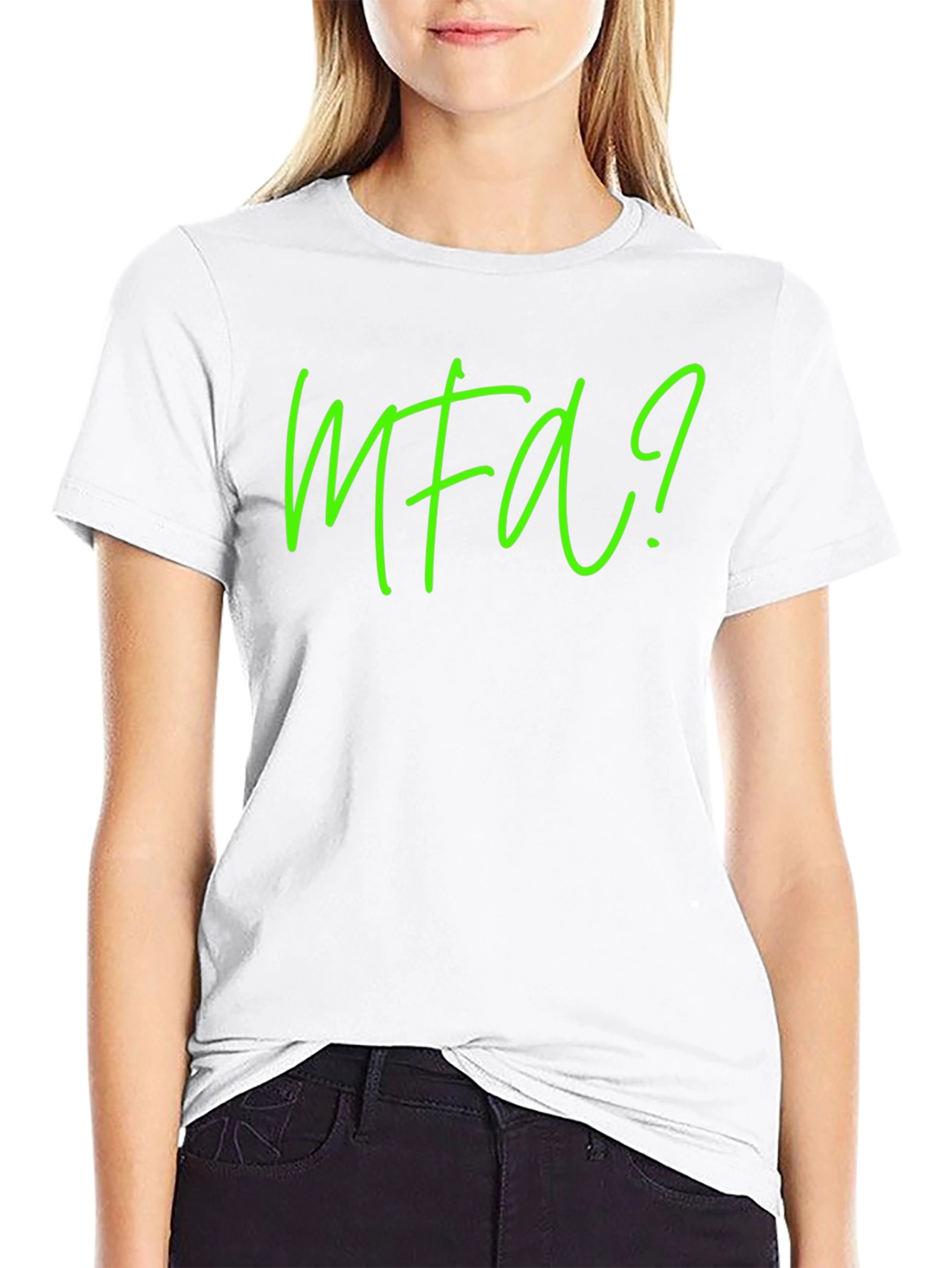 MFA? Graphic Tee - Soft Black Cotton T-Shirt