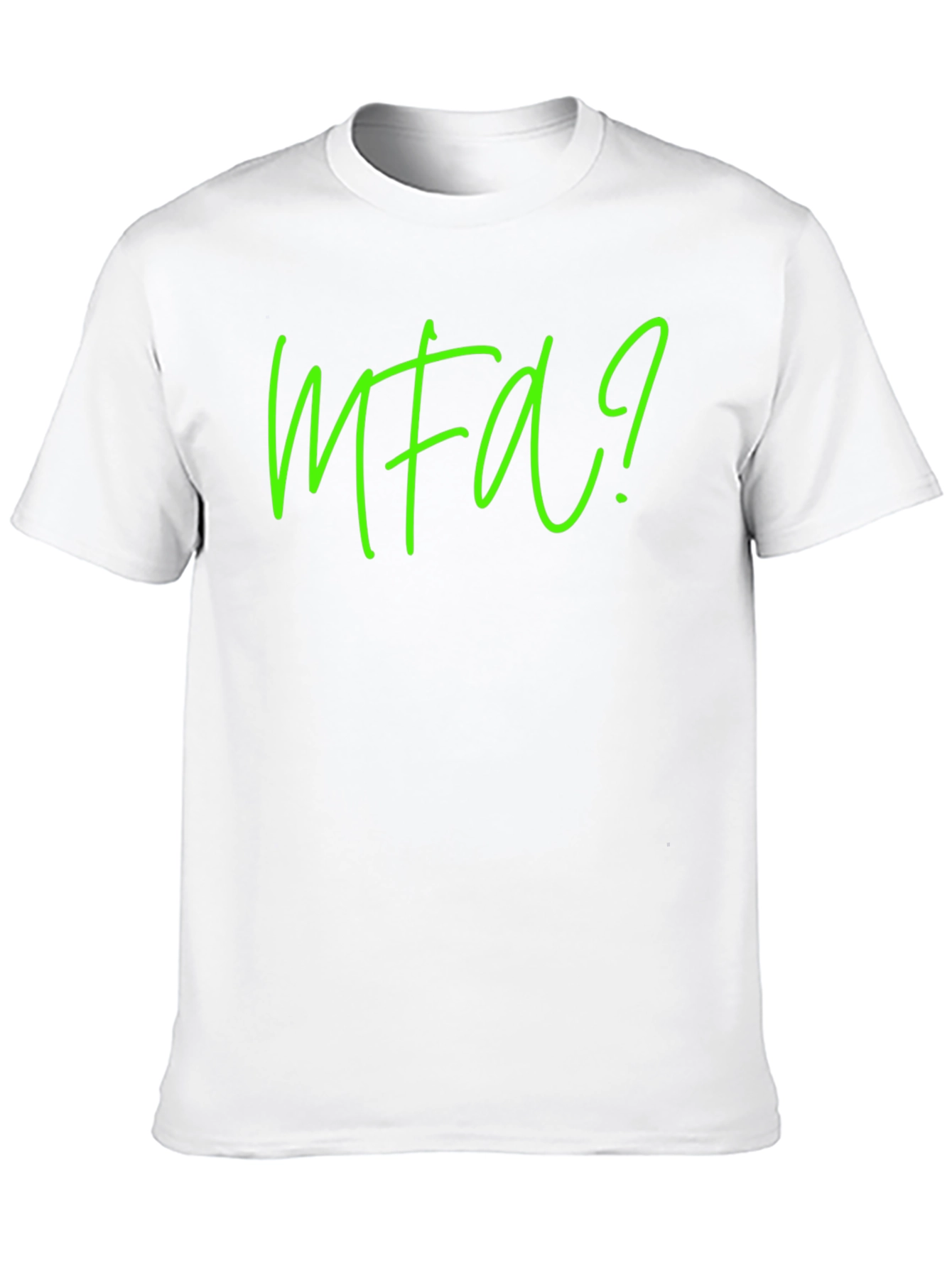 MFA? Graphic Tee - Soft Black Cotton T-Shirt