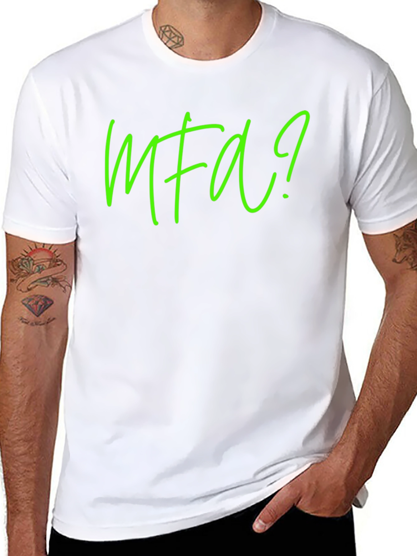 MFA? Graphic Tee - Soft Black Cotton T-Shirt