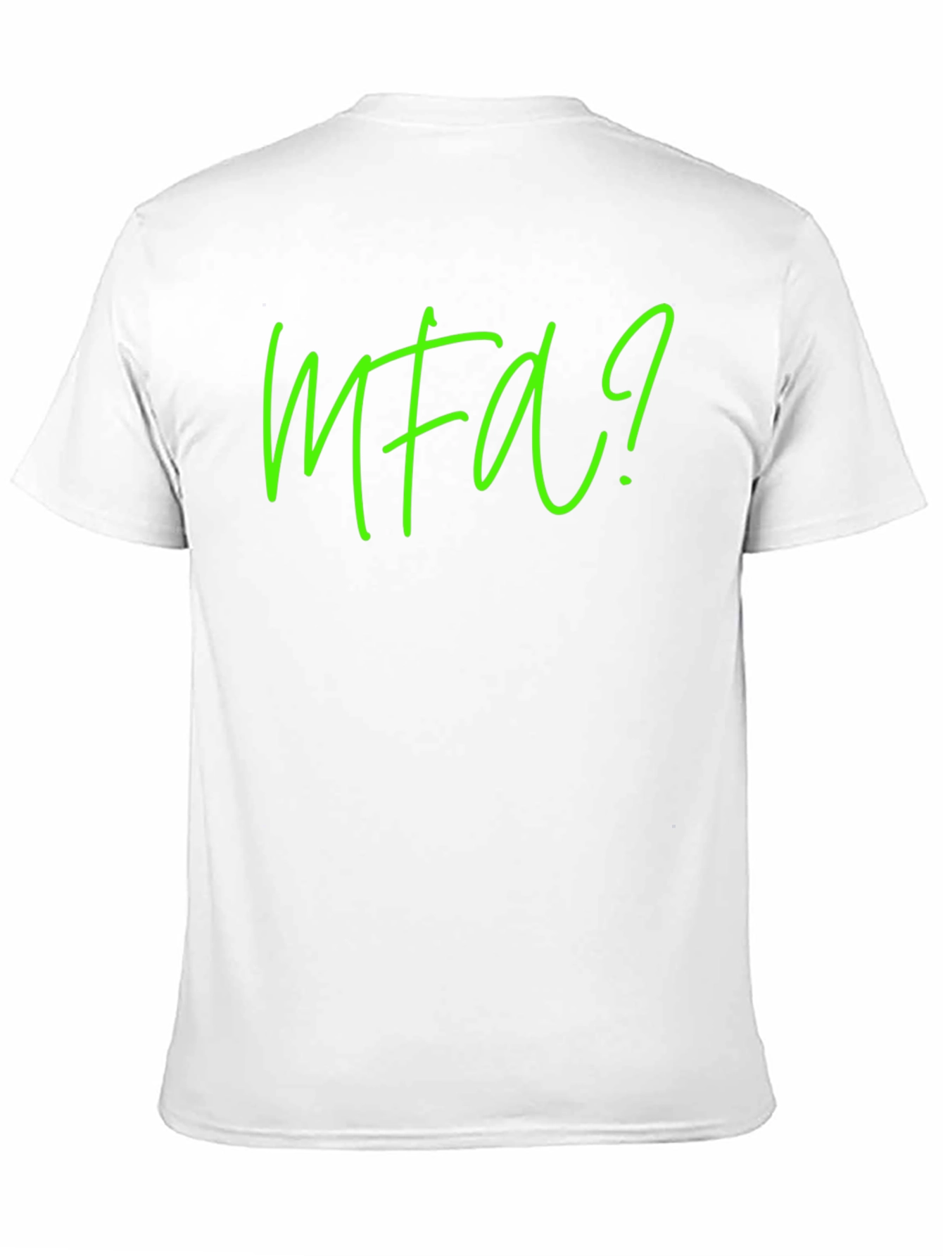 MFA? Graphic Tee - Soft Black Cotton T-Shirt