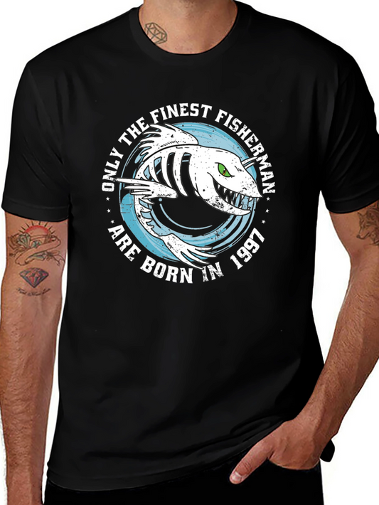 Finest Fisherman Born in 1997 Graphic Tee
