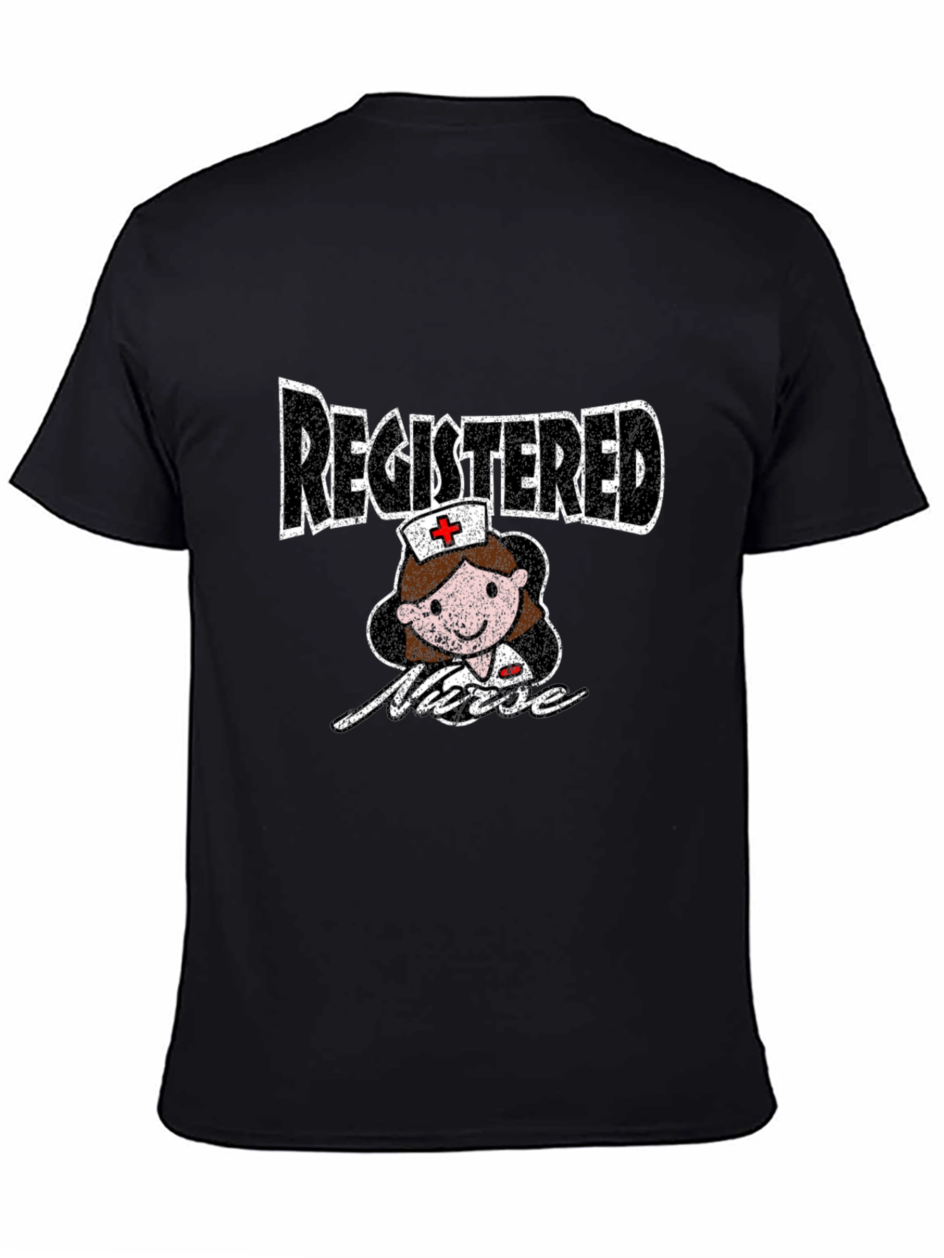 Registered Nurse Graphic Tee - Unisex Black T-Shirt