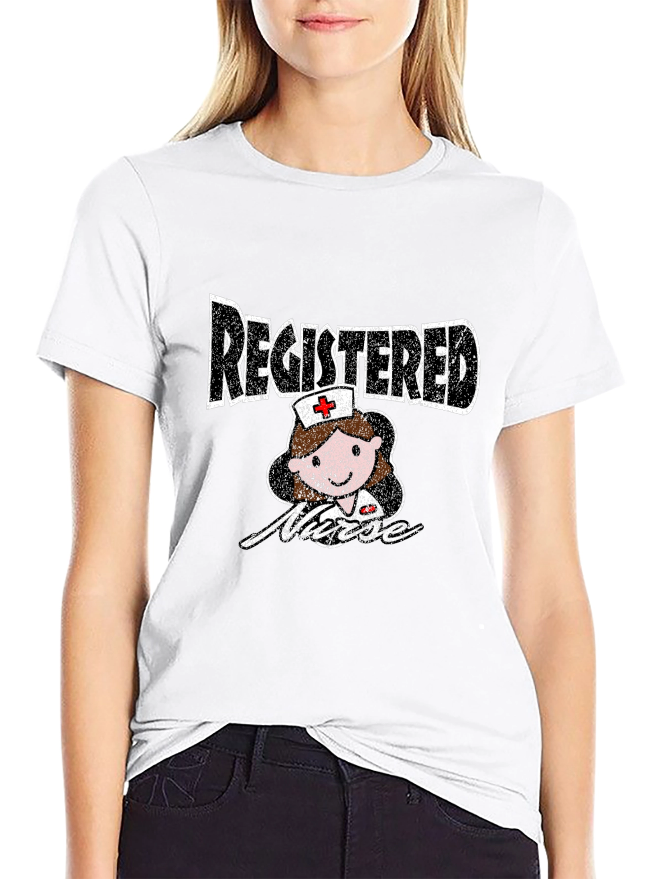 Registered Nurse Graphic Tee - Unisex Black T-Shirt