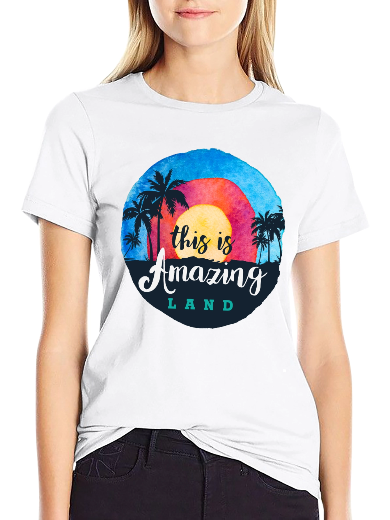 Amazing Land Graphic Tee - Island Vibes