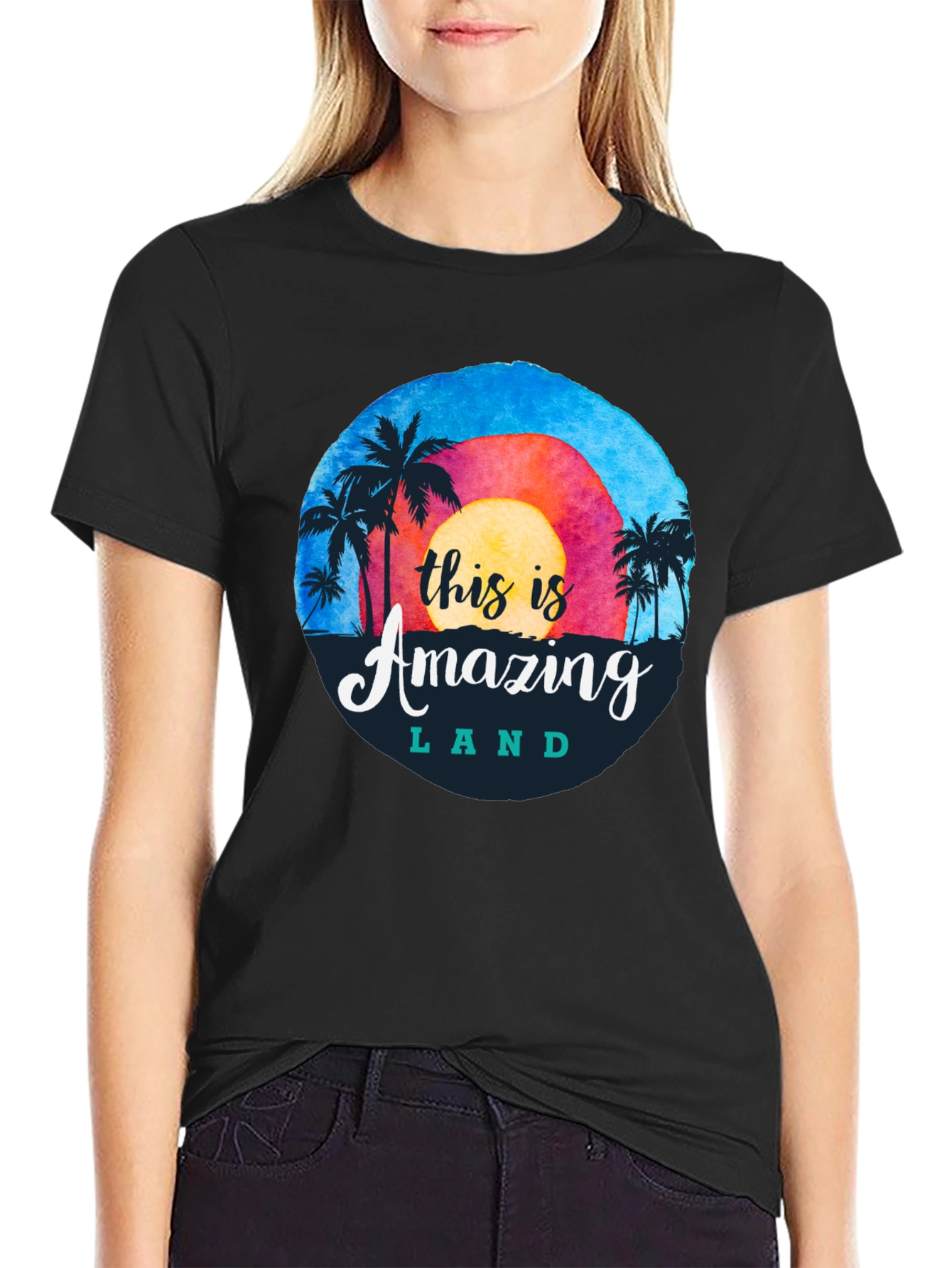 Amazing Land Graphic Tee - Island Vibes