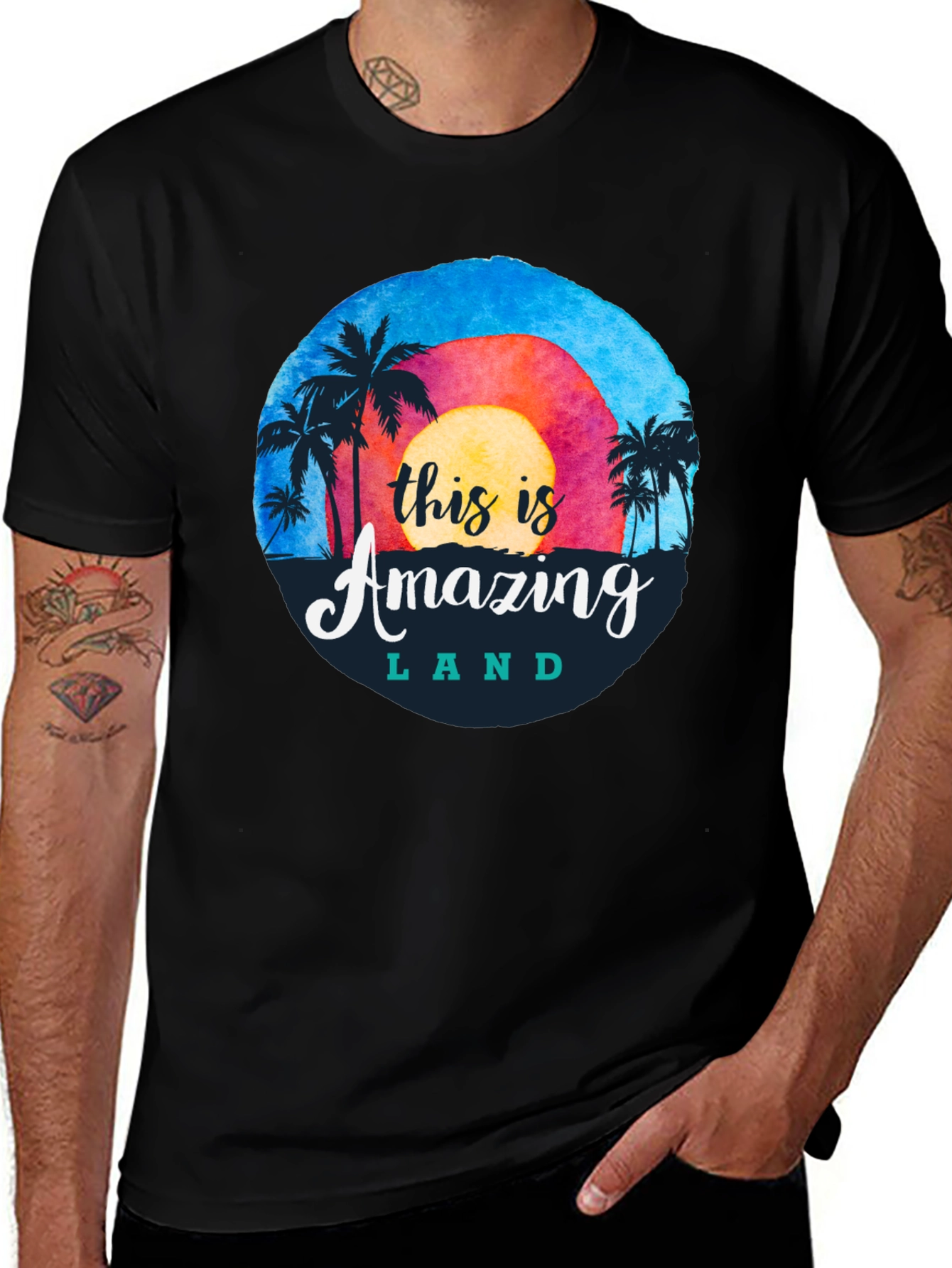 Amazing Land Graphic Tee - Island Vibes