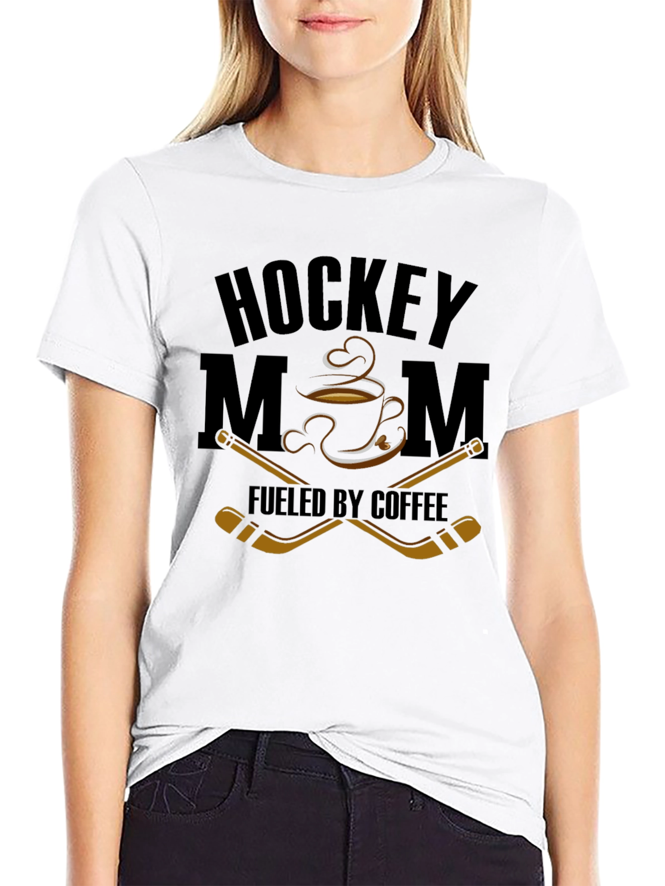 Hockey Mom Fueled By Coffee T-Shirt