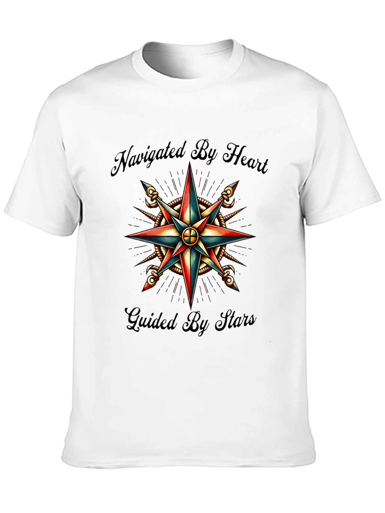 Navigated by Heart Compass Graphic Tee