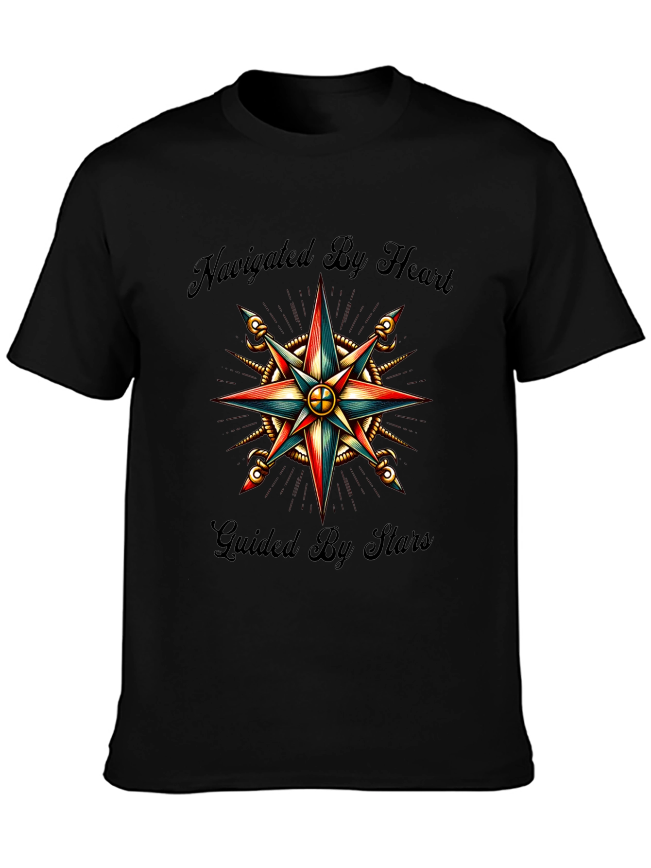 Navigated by Heart Compass Graphic Tee