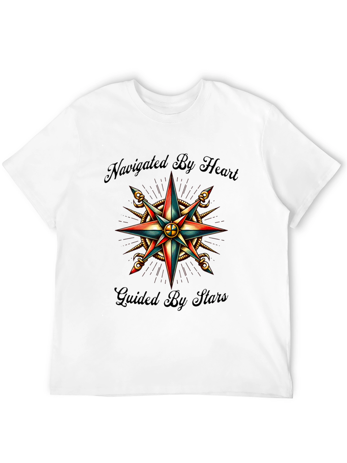 Navigated by Heart Compass Graphic Tee