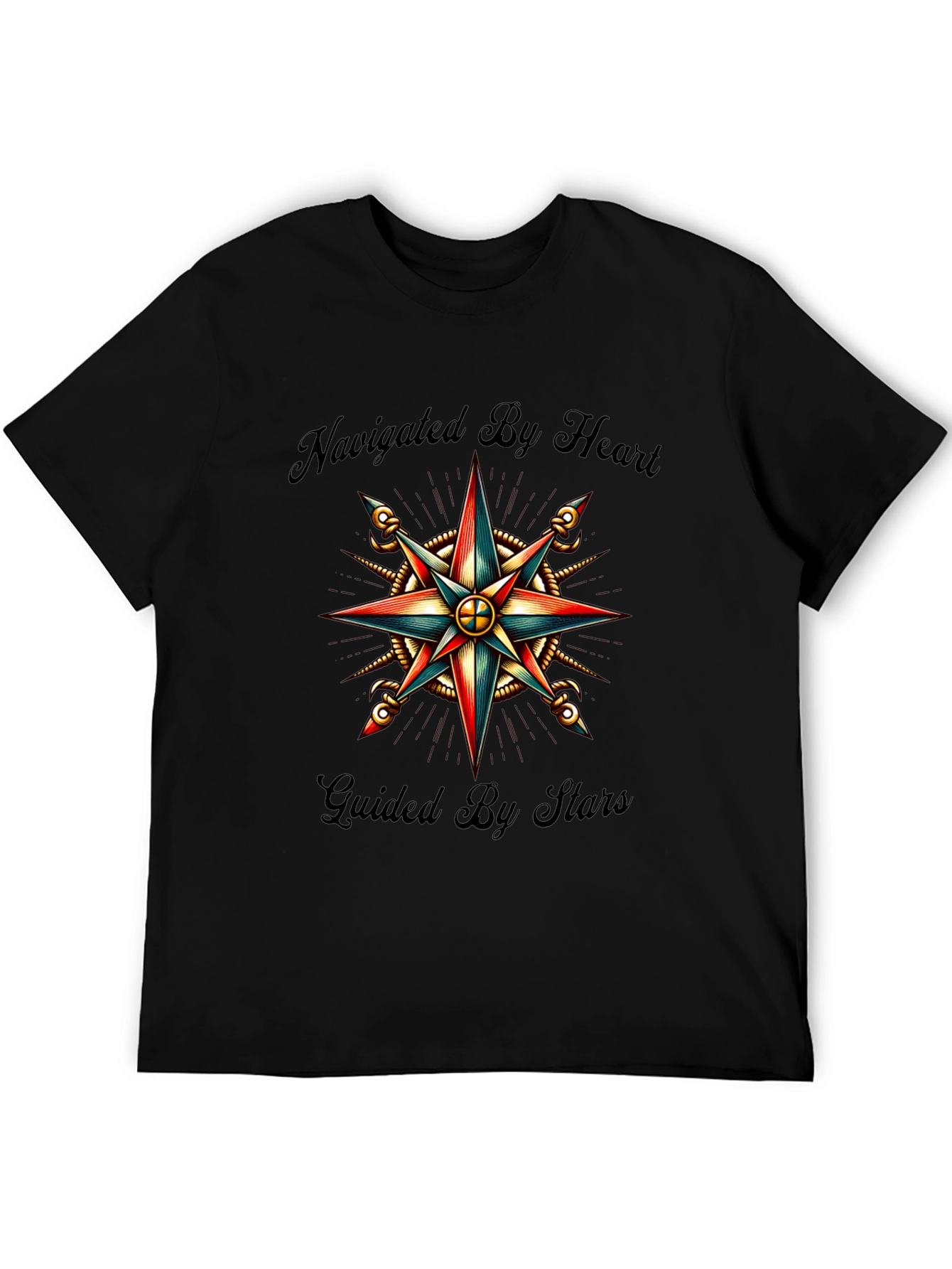 Navigated by Heart Compass Graphic Tee
