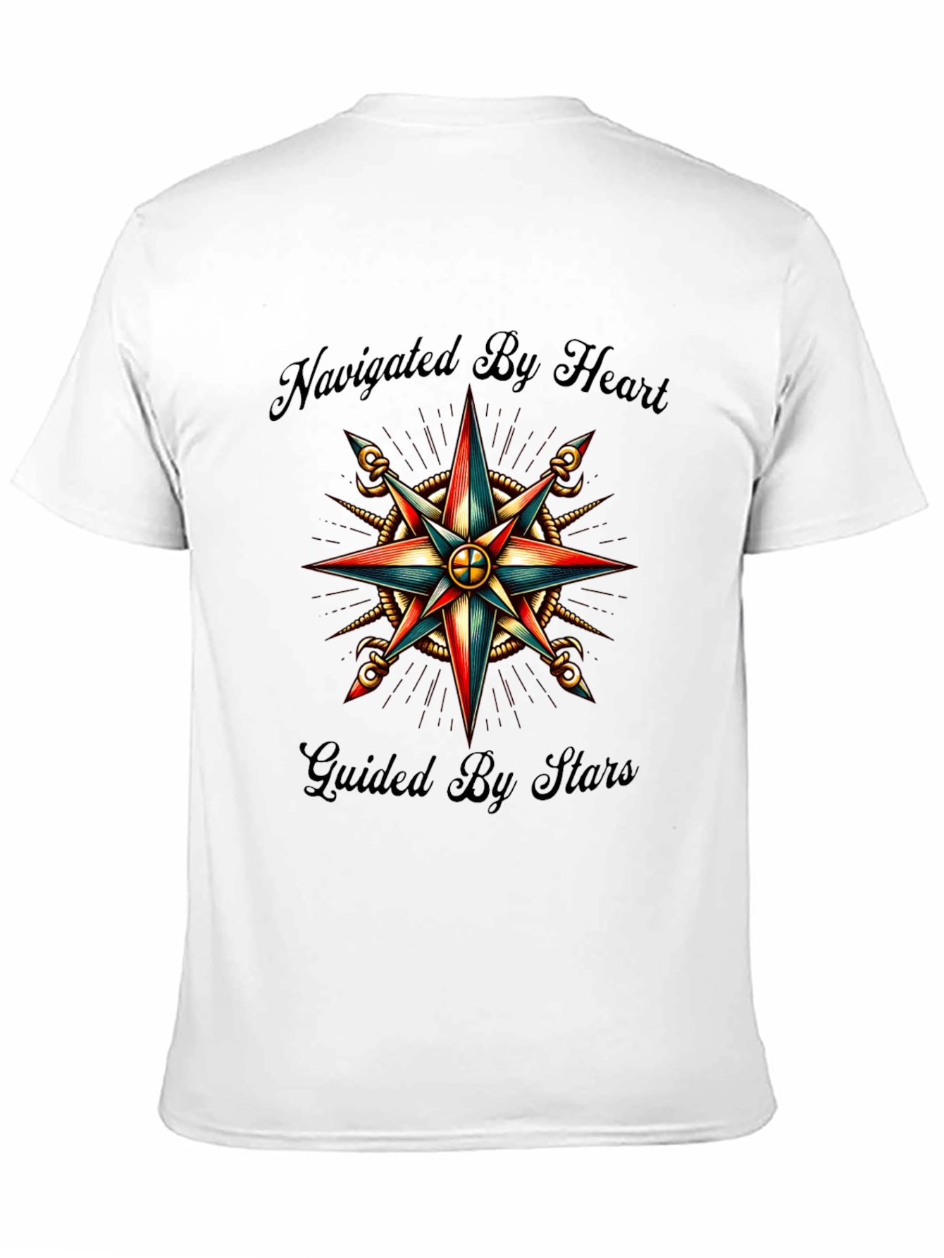 Navigated by Heart Compass Graphic Tee