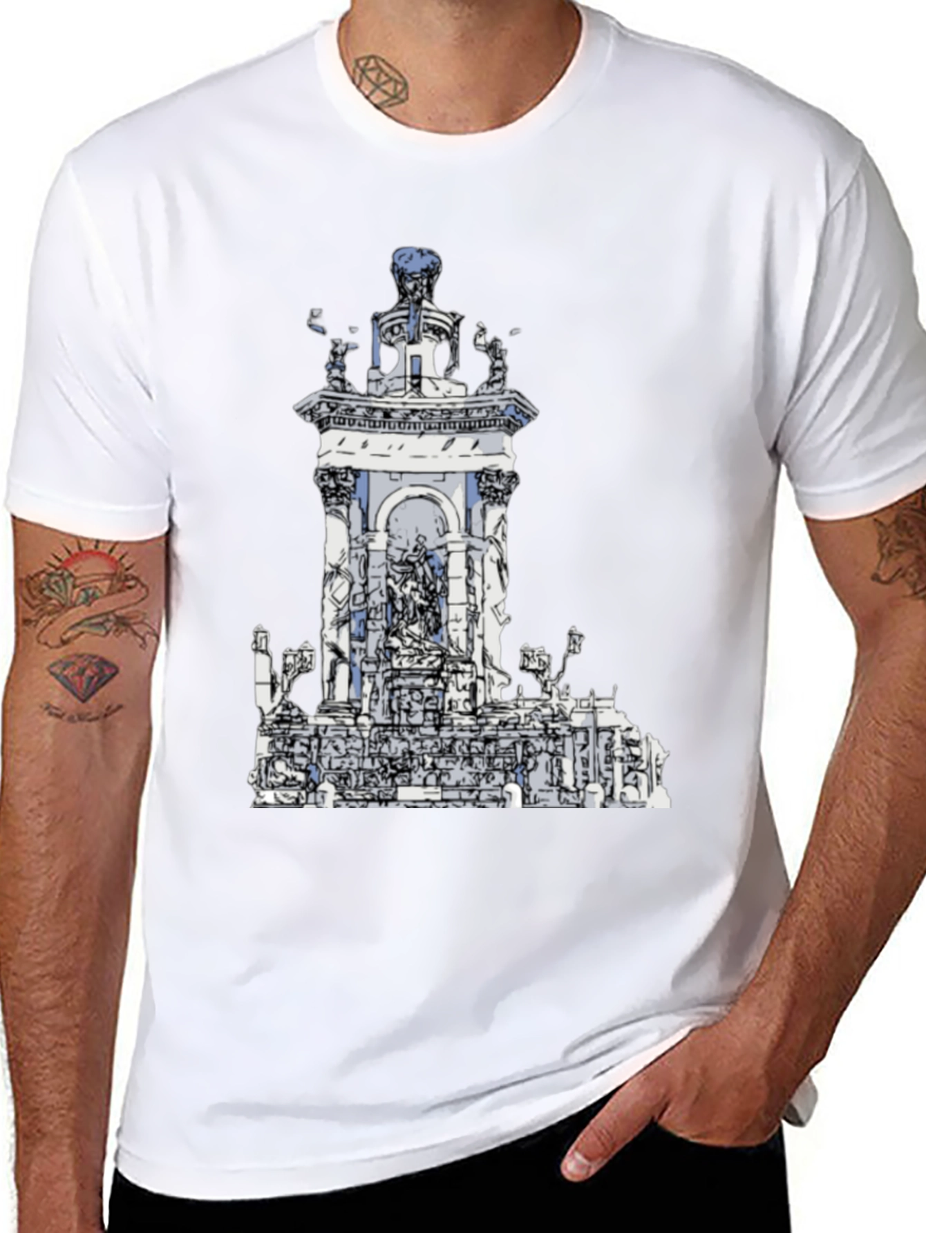 Architectural Art Tee - Black