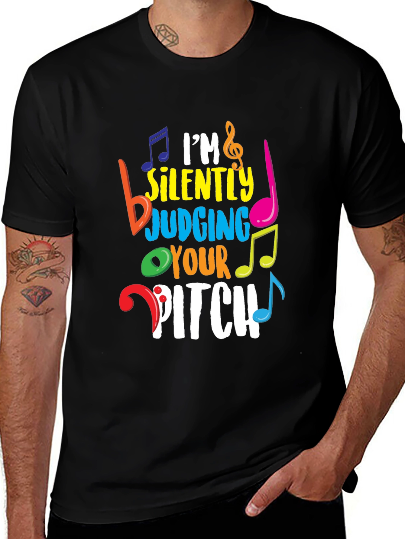 Musicians Im Silently Judging Your Pitch Graphic T-Shirt
