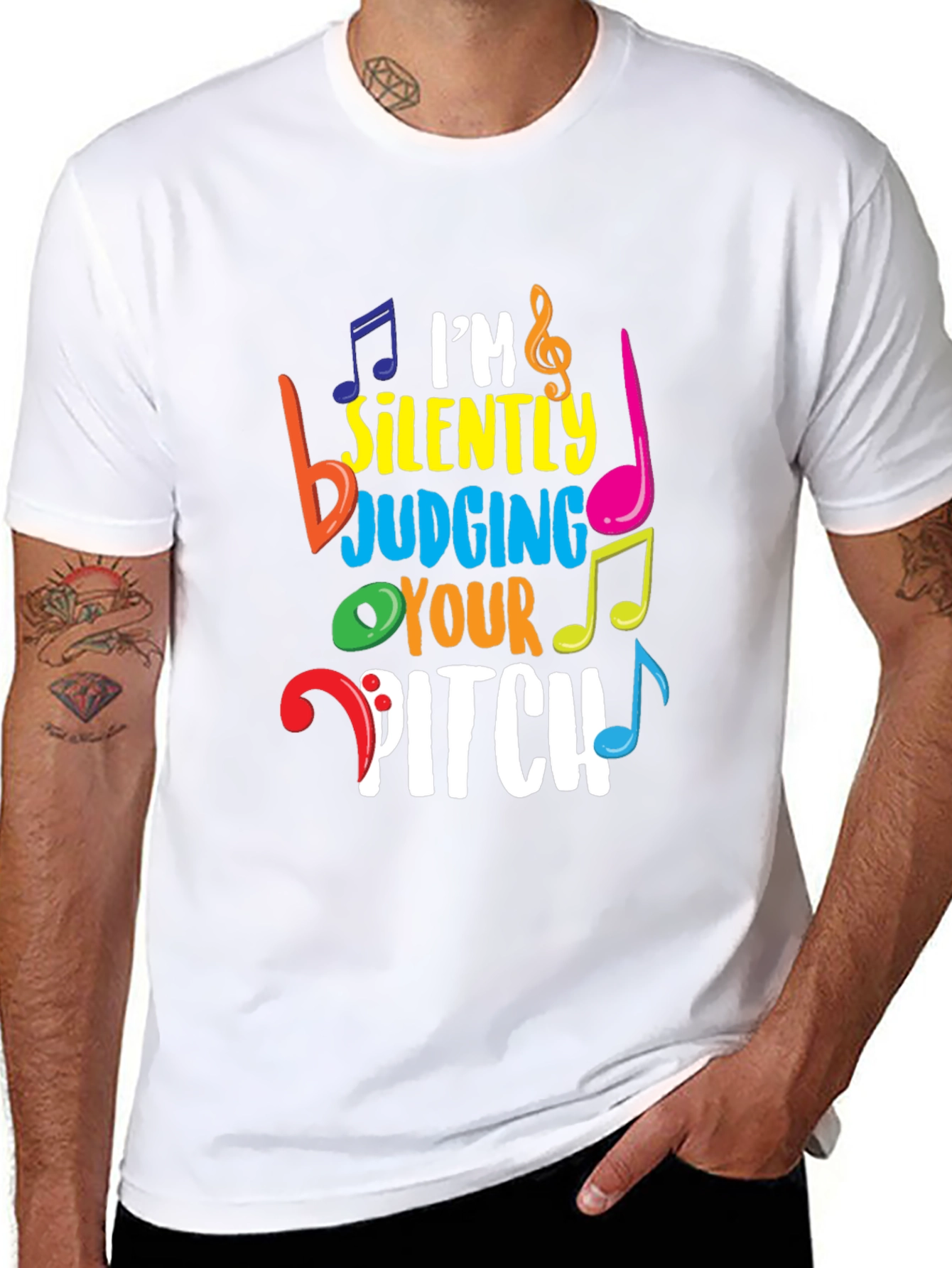 Musicians Im Silently Judging Your Pitch Graphic T-Shirt