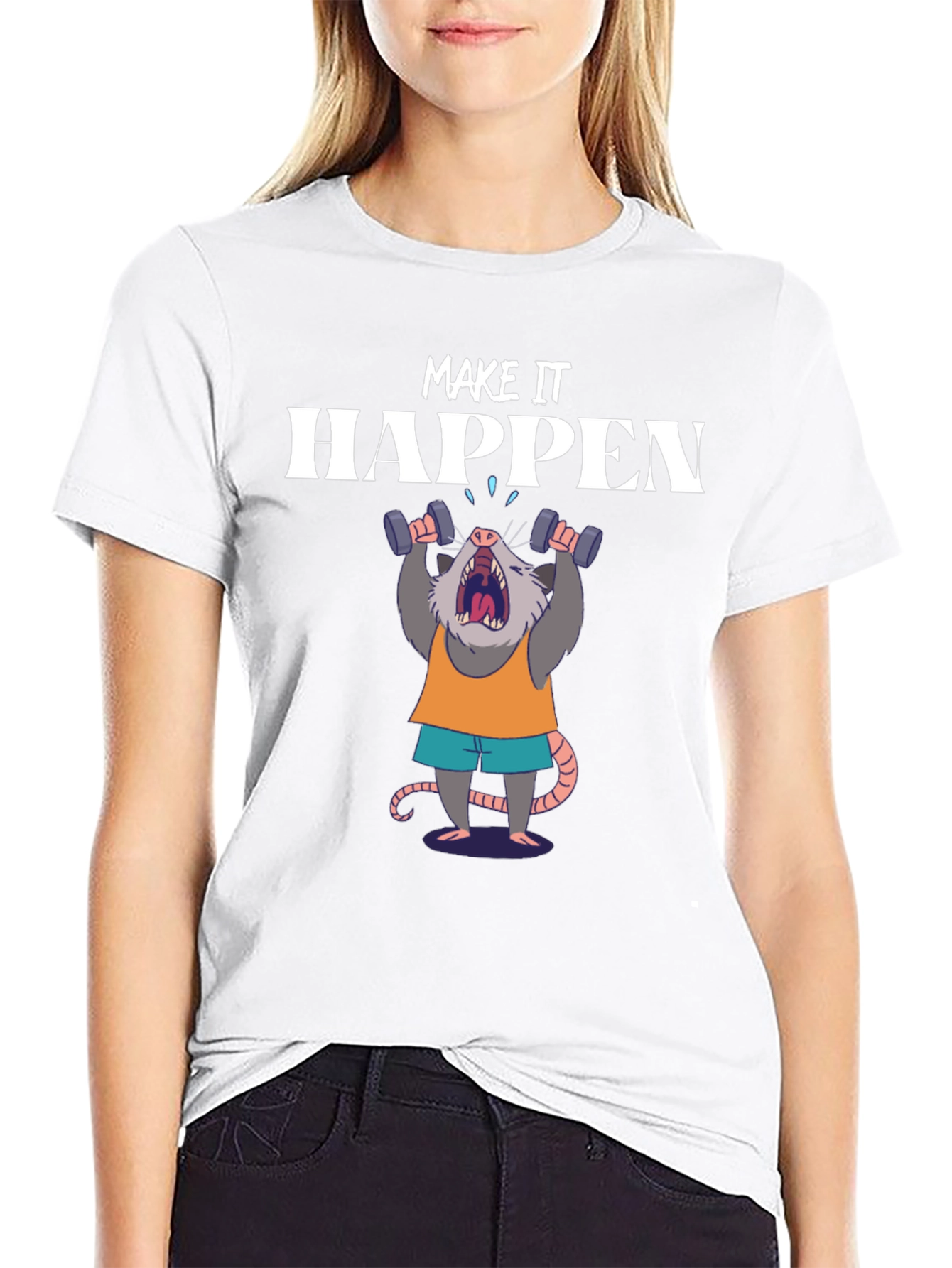 Make It Happen Opossum Gym T-Shirt