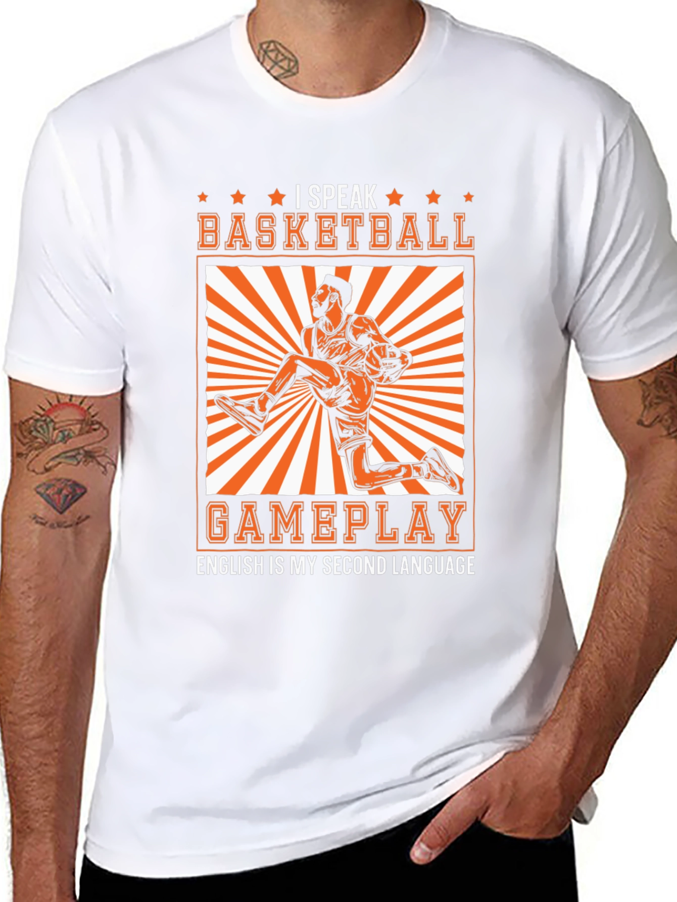 Basketball Gameplay Graphic Tee - Speak the Game!