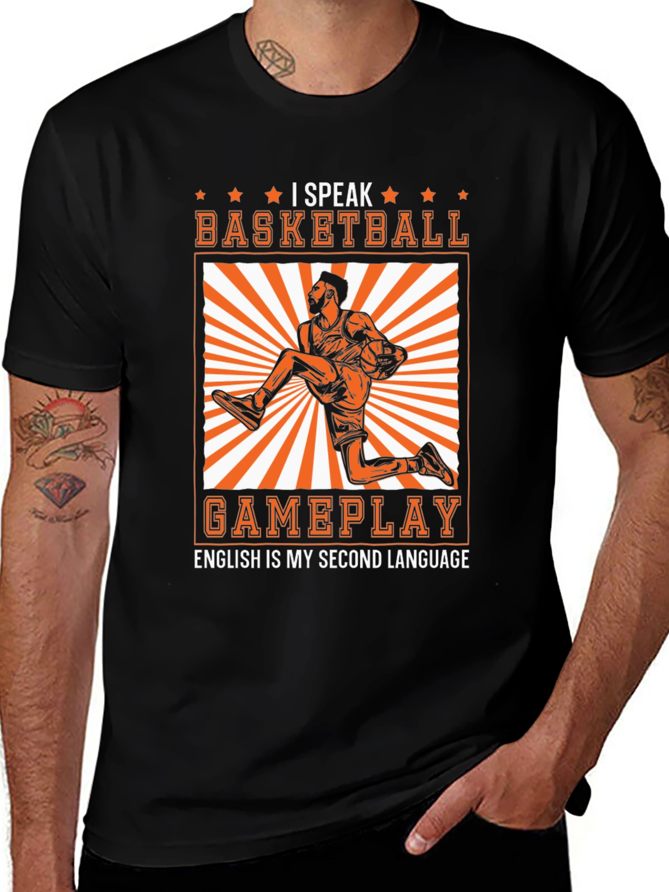 Basketball Gameplay Graphic Tee - Speak the Game!