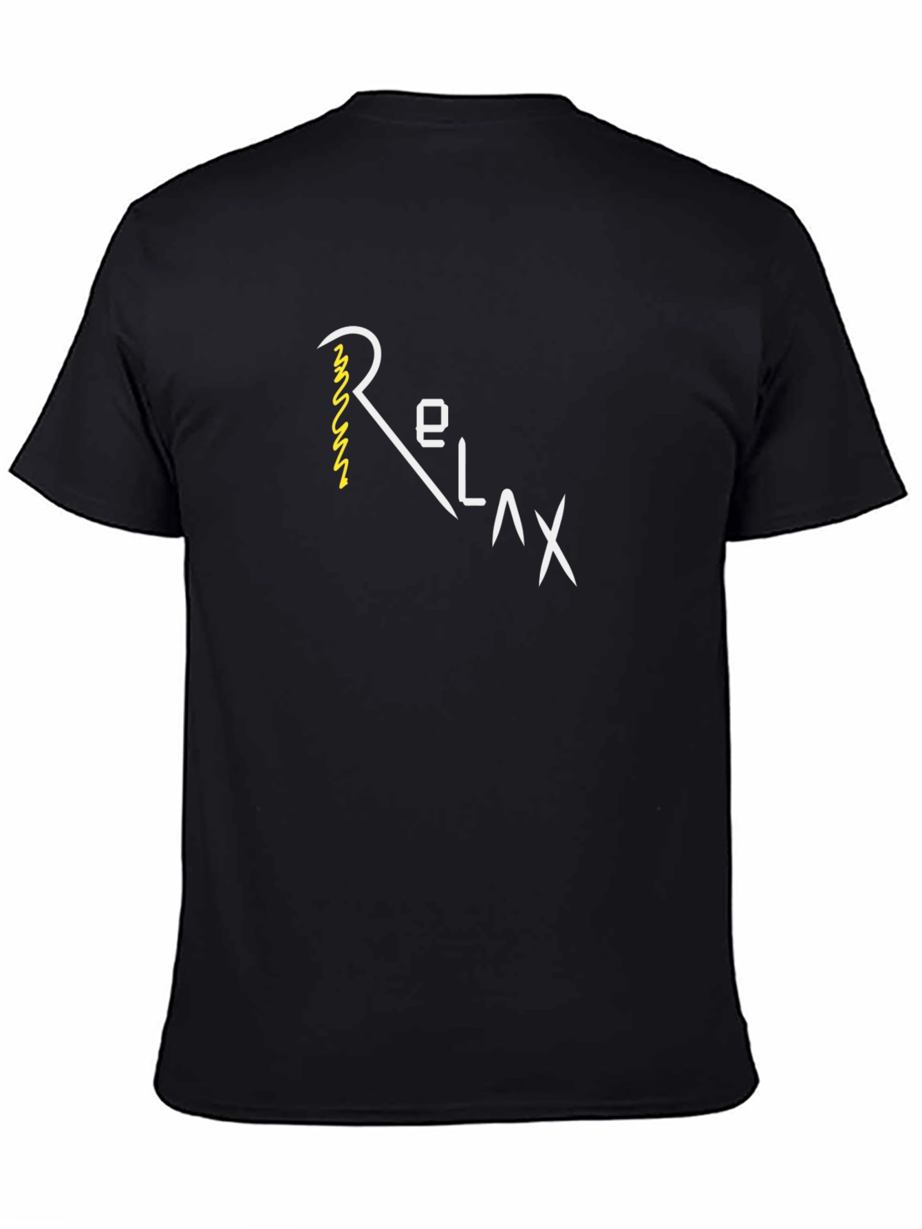 Relax T-Shirt: Stylish Black Cotton Tee
