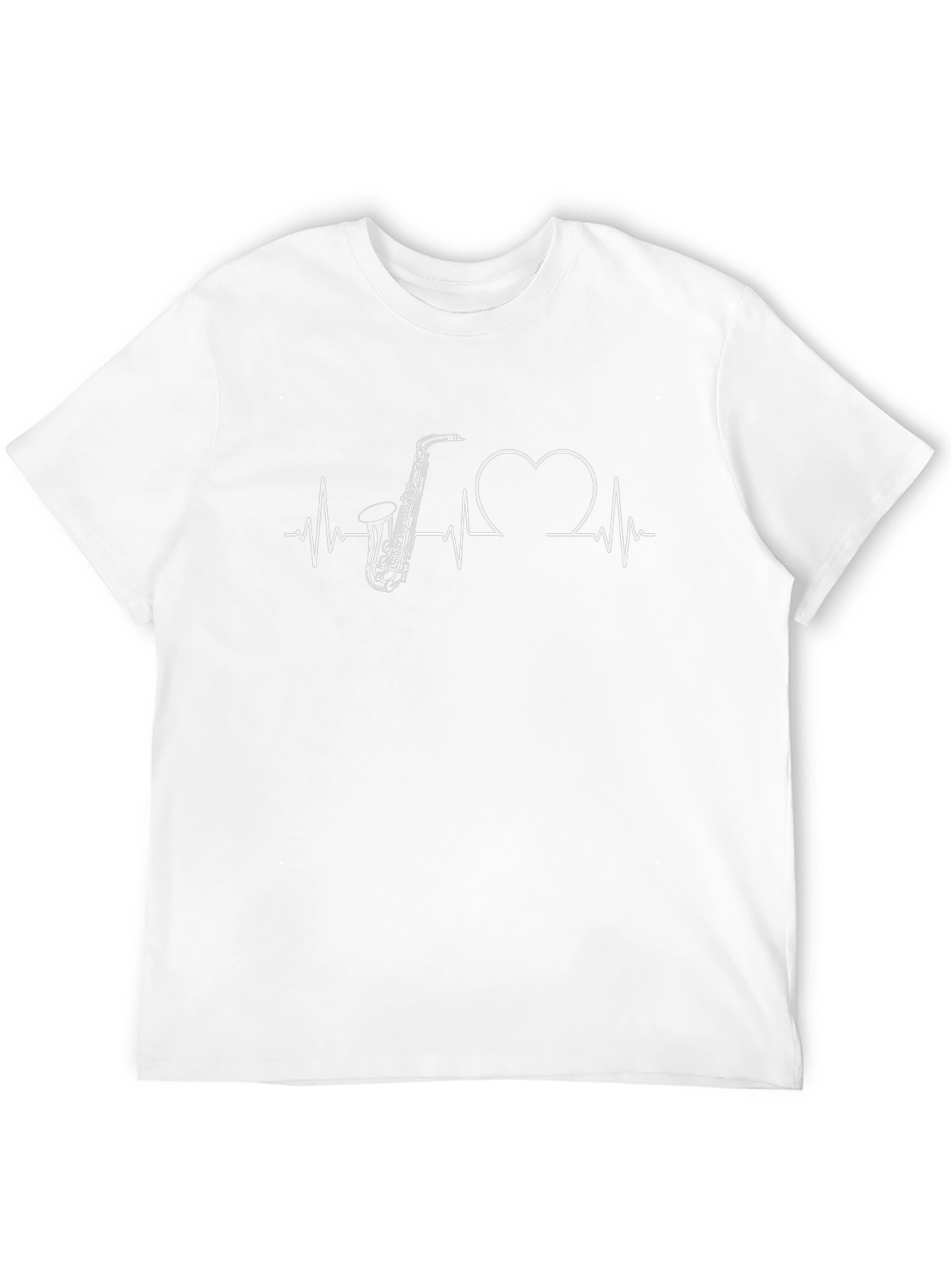 Saxophone Heartbeat Graphic Tee