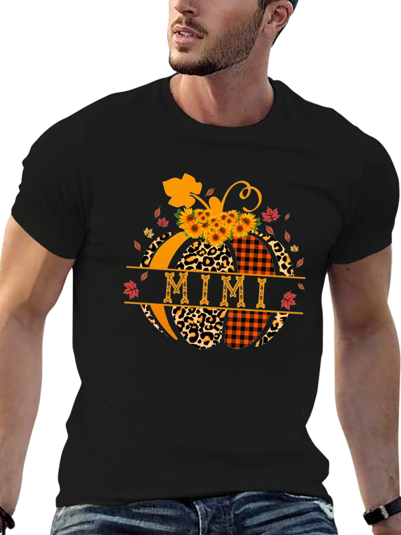 Mimi Pumpkin T-Shirt Fall Thanksgiving