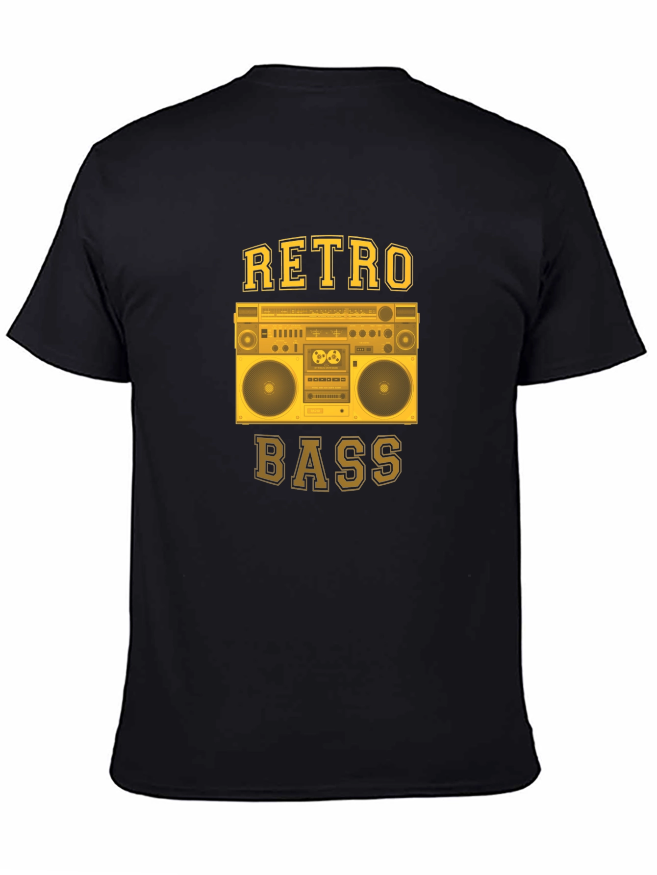 Retro Bass Boombox Graphic T-Shirt