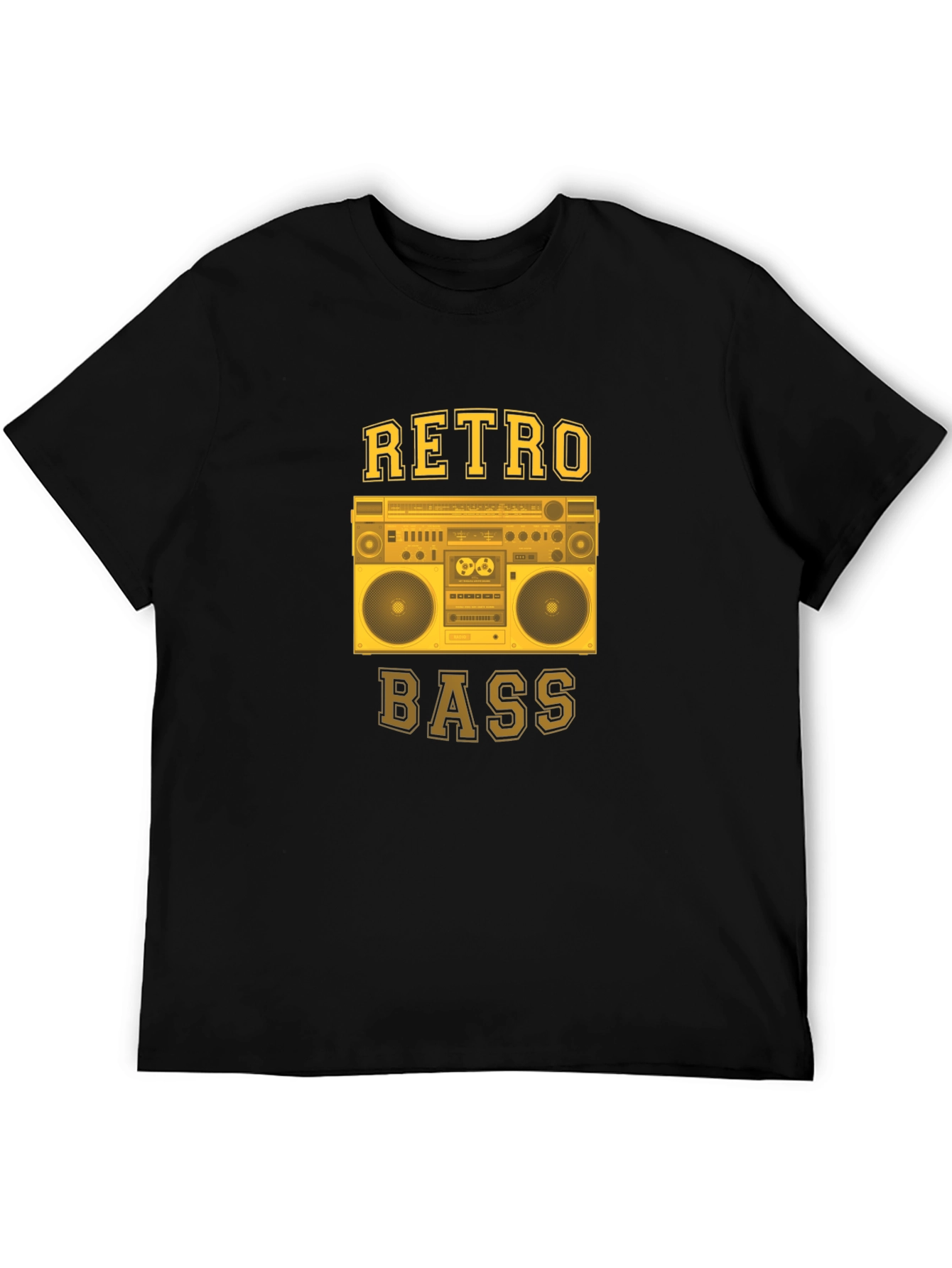 Retro Bass Boombox Graphic T-Shirt