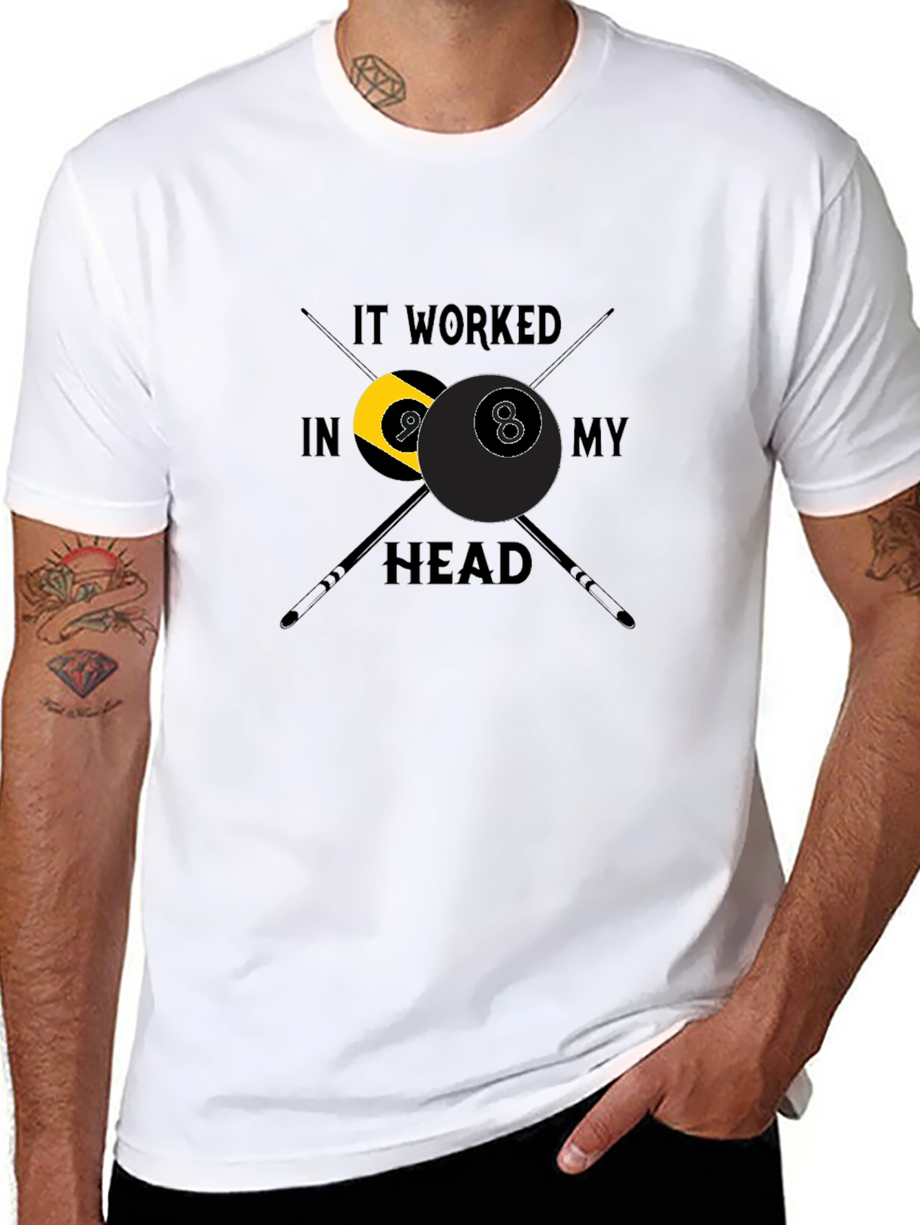 It Worked In My Head Billiards Graphic Tee